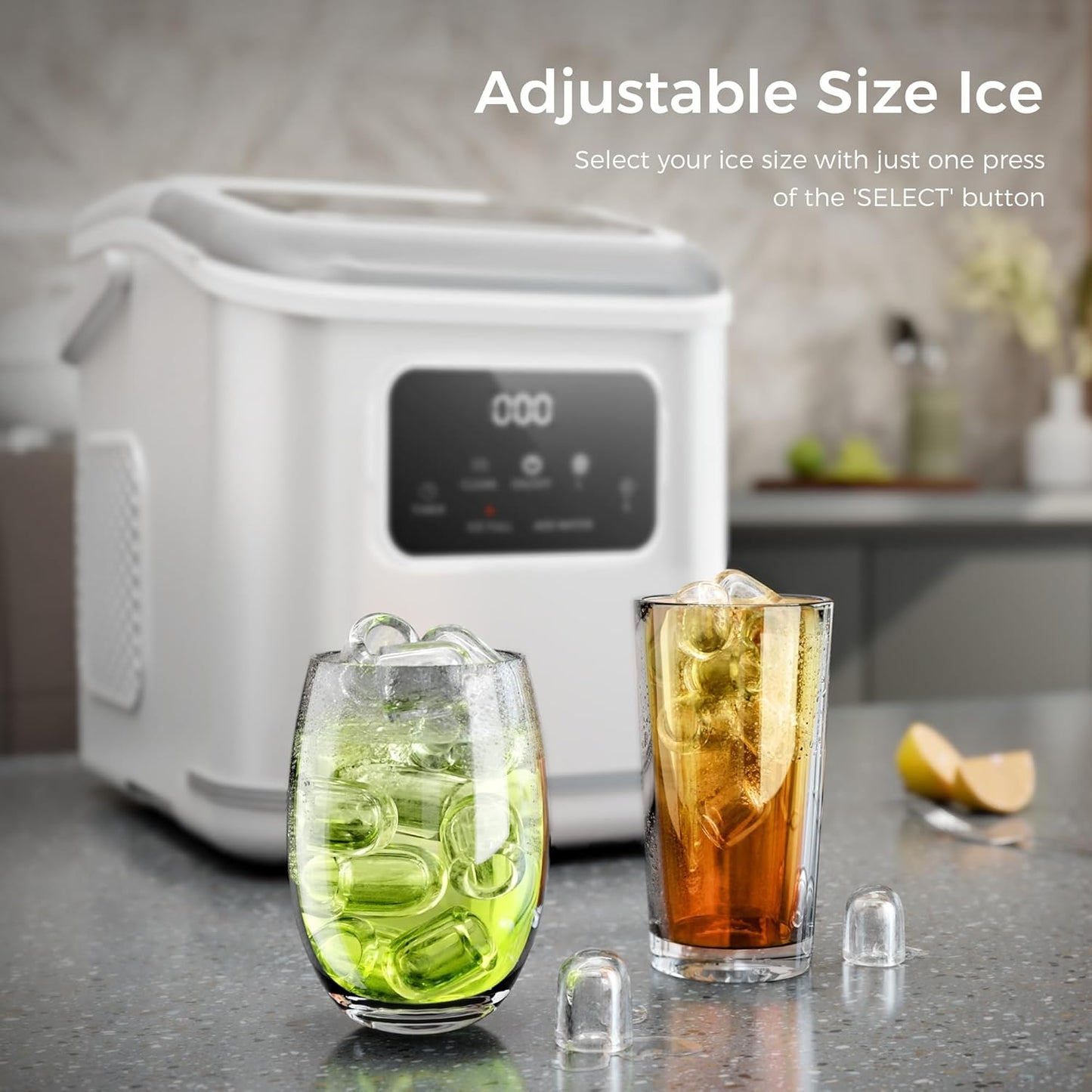 Ice Makers Countertop with LED Screen Control Panel  Z5812KH