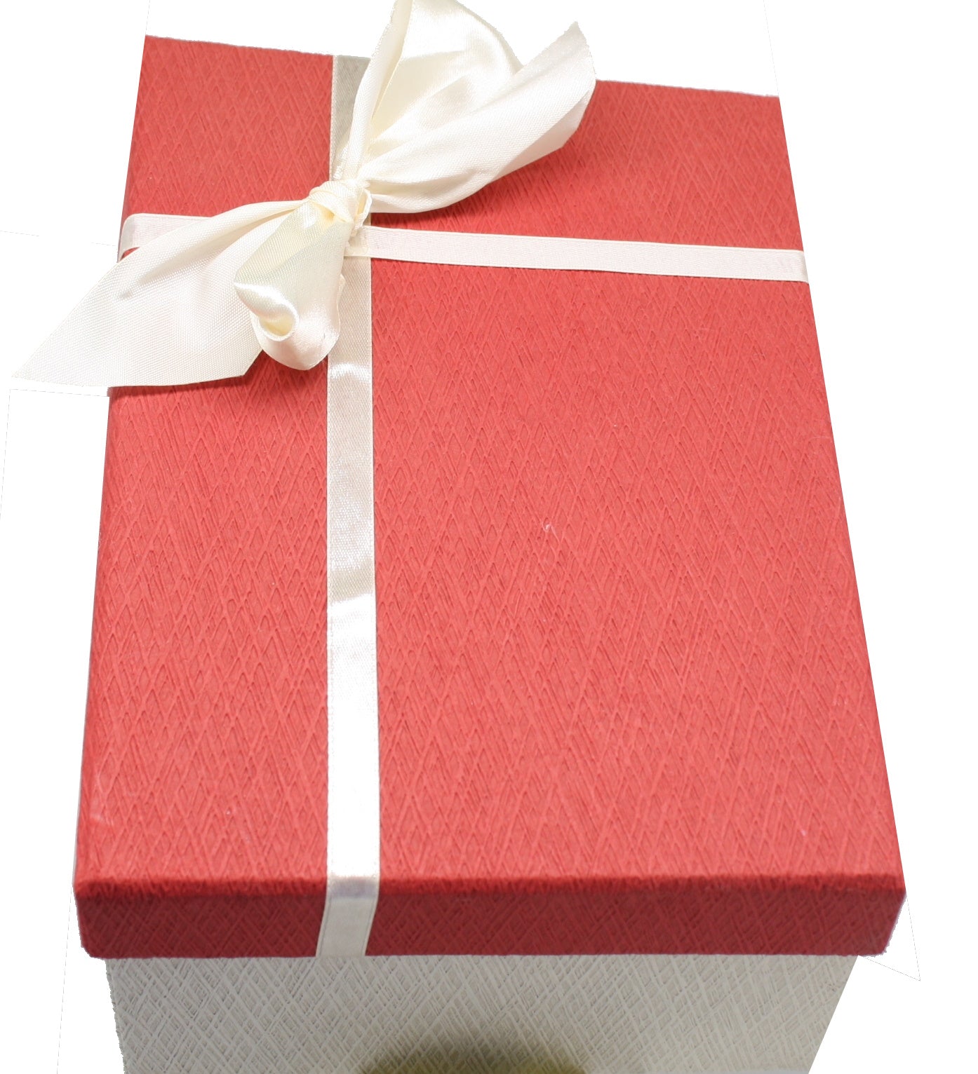 Elegant Rectangular Gift Box - Red Medium