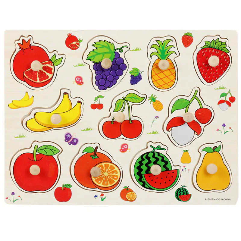 Montessori Pegged Wooden Puzzles