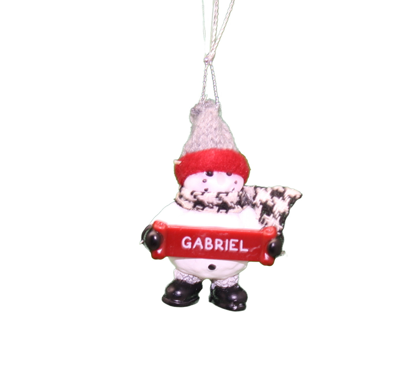 Cozy Snowman Ornament (Letters G - R) -