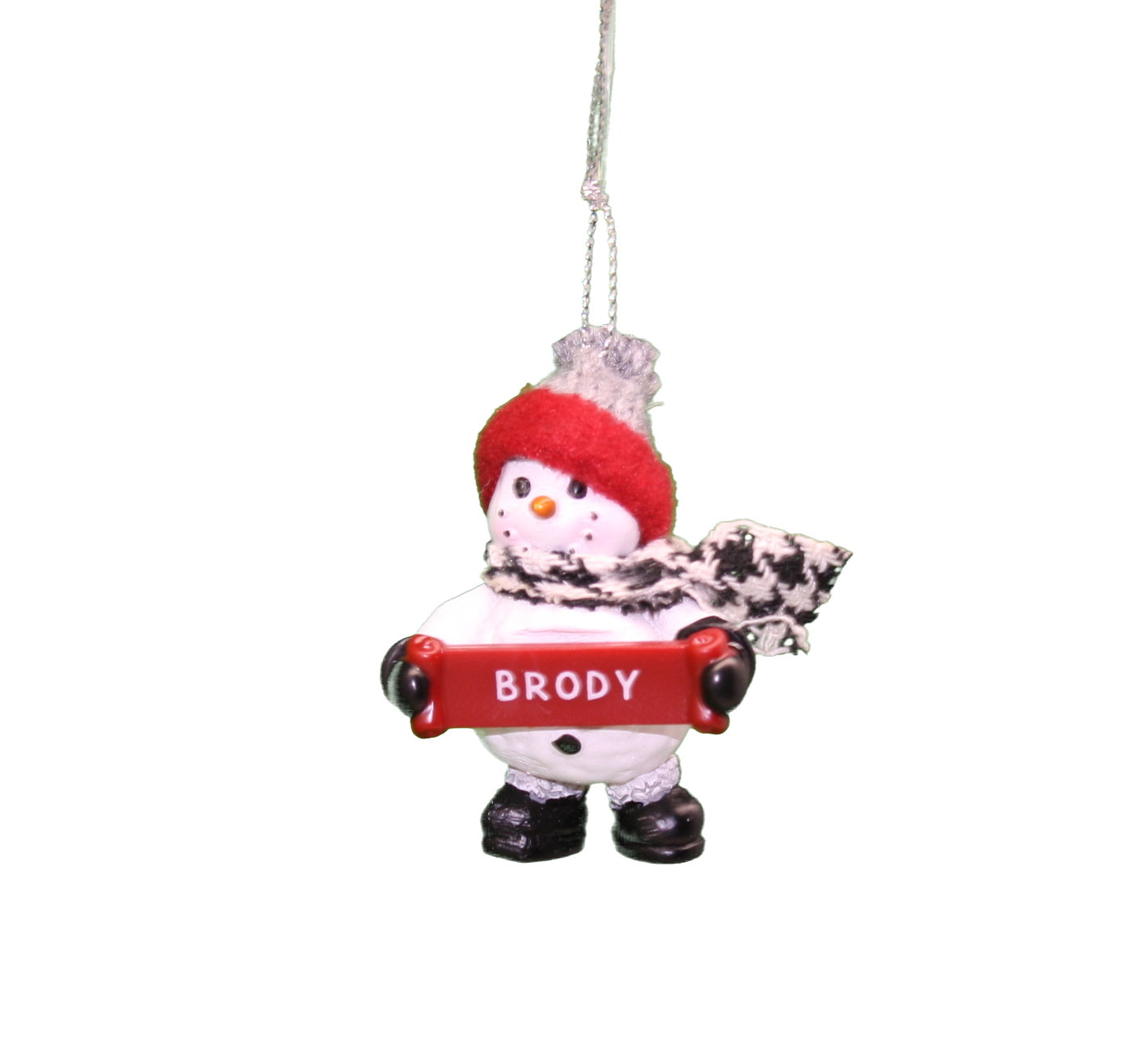 Cozy Snowman Ornament (Letters A - F) -