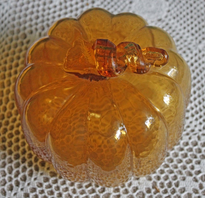 Large Hand Blown Glass Pumpkin. Stunning Lime Yellow Glass Gourd with Brown Stem. Collectible Home Decor for Fall, Halloween, Thanksgiving.