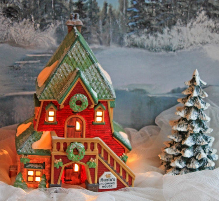 Christmas Village Department 56 Santa Rooming House - North Pole Series
