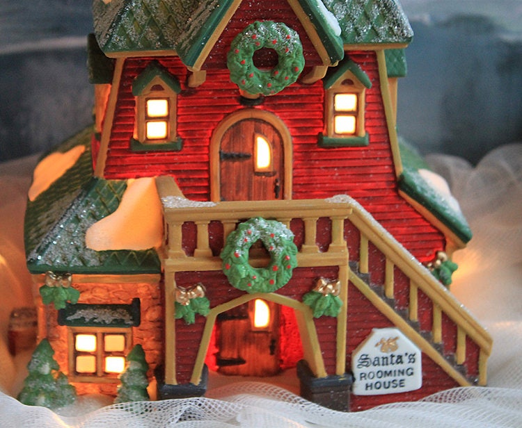Christmas Village Department 56 Santa Rooming House - North Pole Series