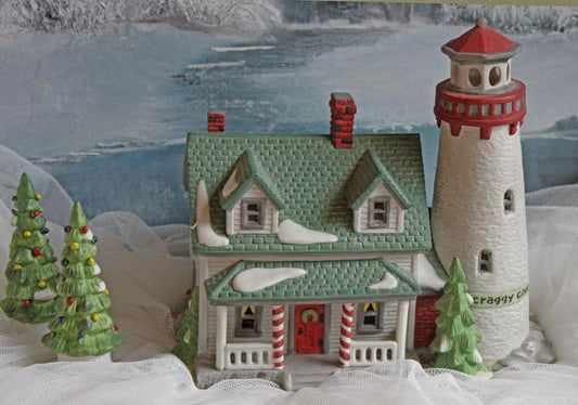 Department 56 Christmas Village Light House - Craggy Cove