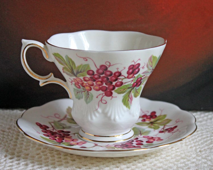 Vintage Royal Albert Tea Cup and Saucer: Bone China Morning Glory, Made in England