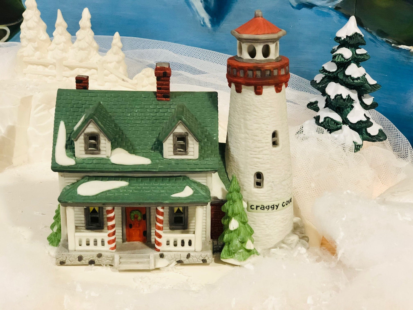 Lighthouse by Department 56. Craggy Cove New England Village Series.