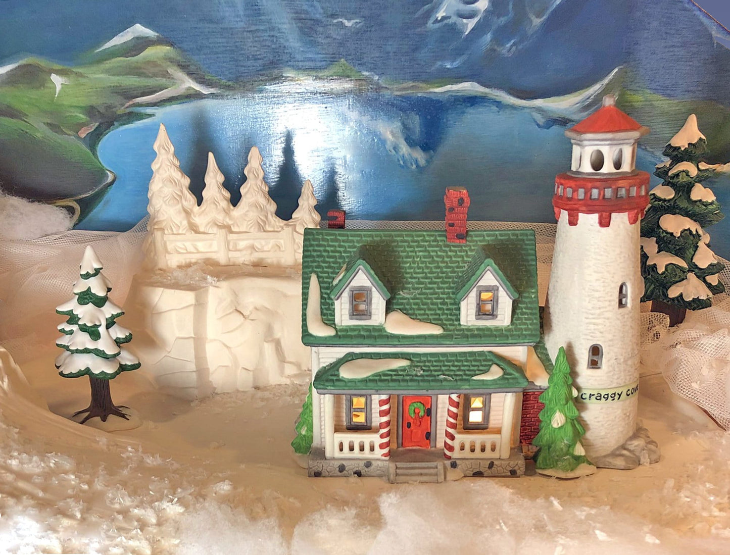 Lighthouse by Department 56. Craggy Cove New England Village Series.