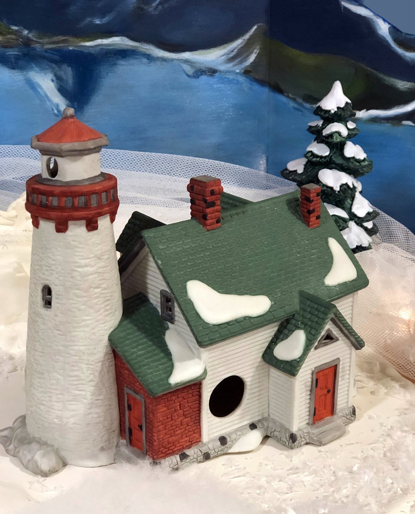 Lighthouse by Department 56. Craggy Cove New England Village Series.