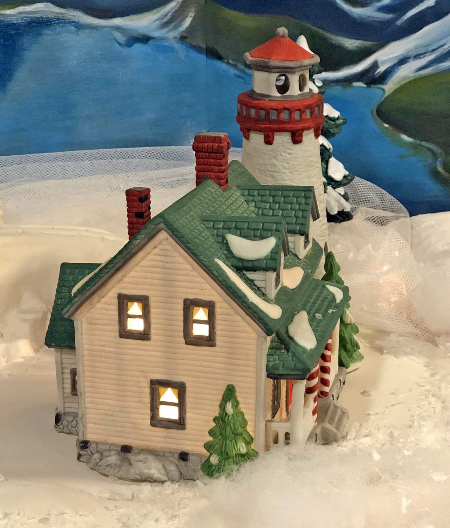 Lighthouse by Department 56. Craggy Cove New England Village Series.