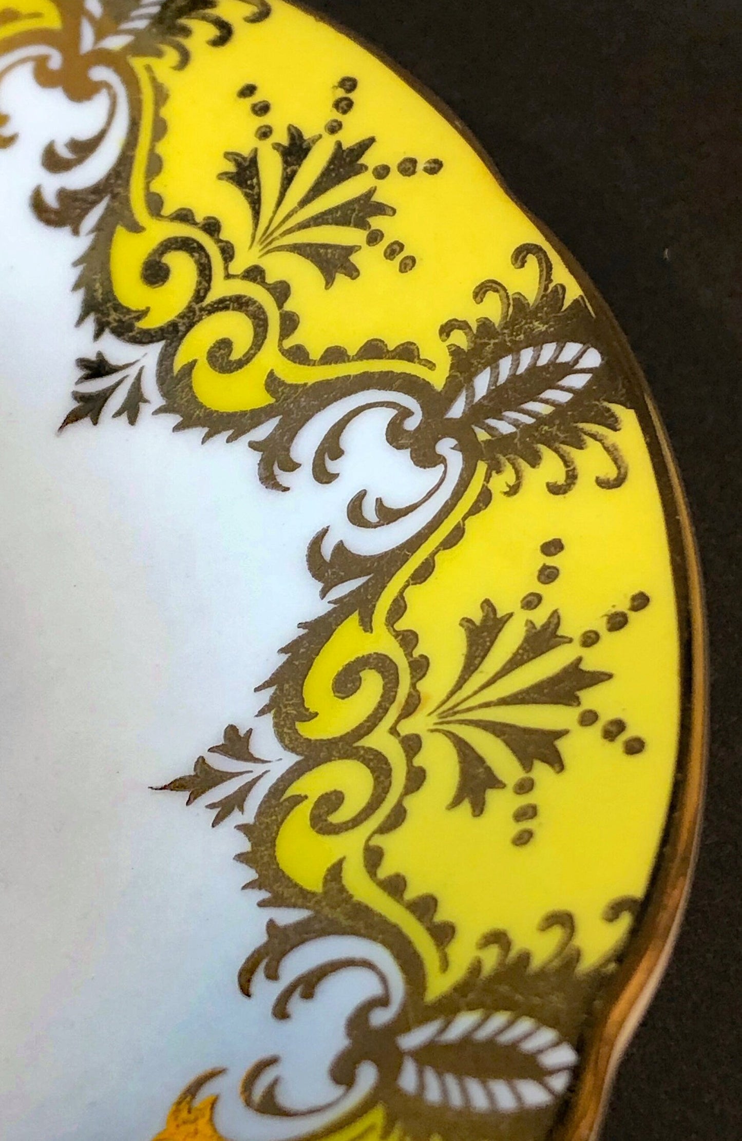 Tea Cup and Saucer by Paragon Made in England in Yellow, Gold, Pink.