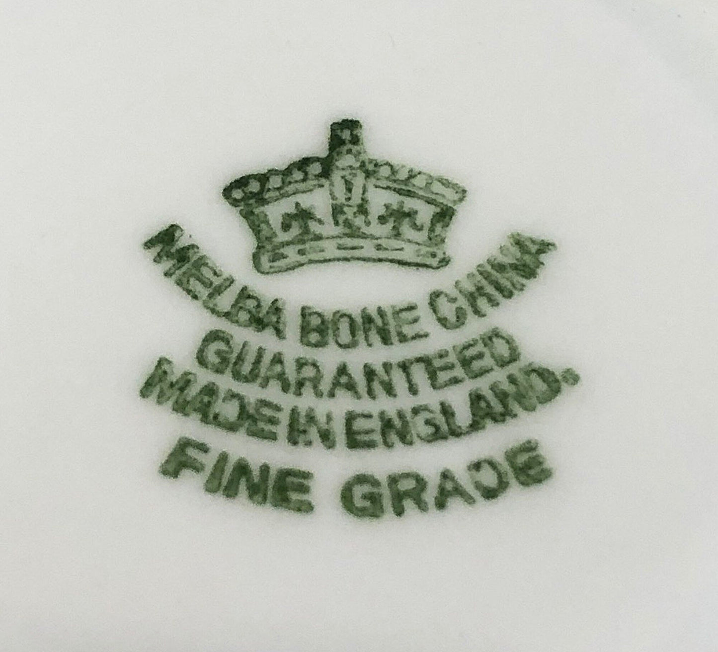 Vintage Cup and Saucer by Melba China Co.  Fine Grade Tea Set Made in England.