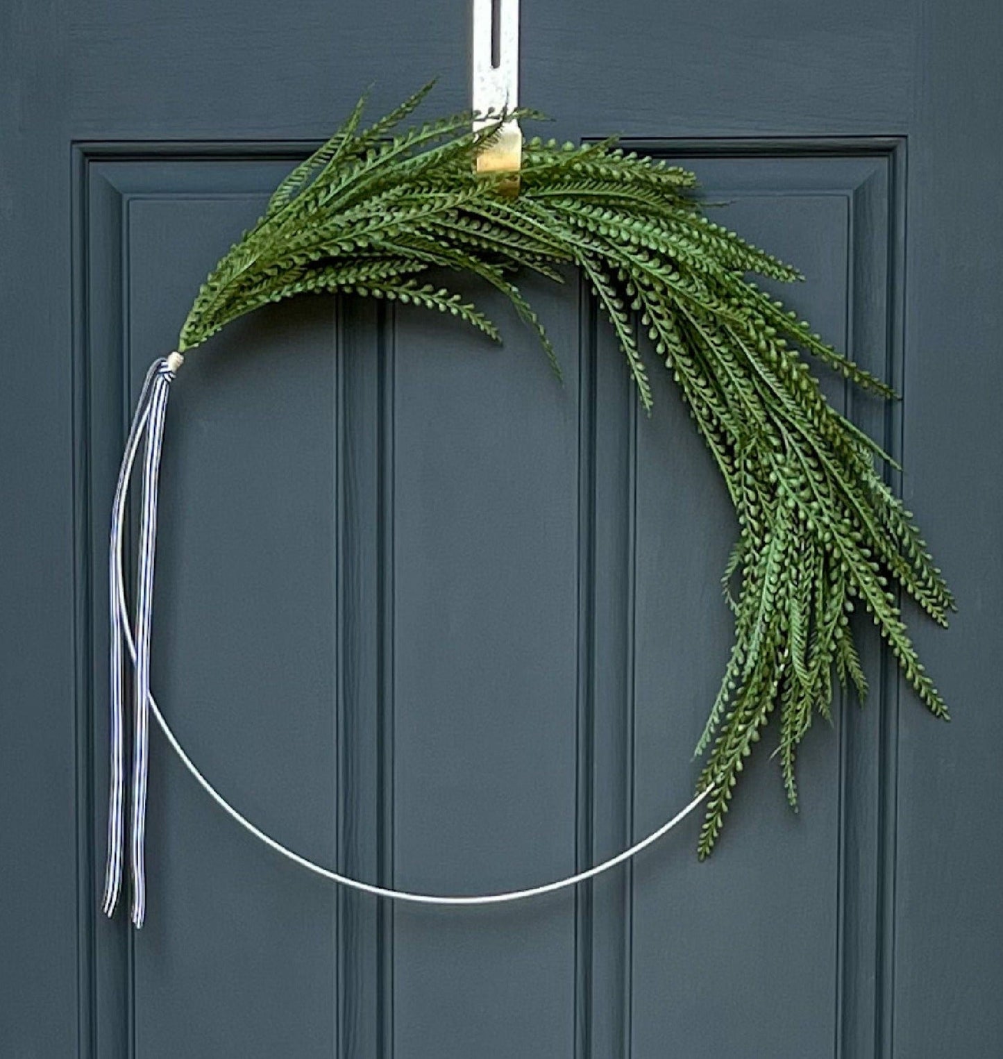 Modern Greenery Hoop Wreath