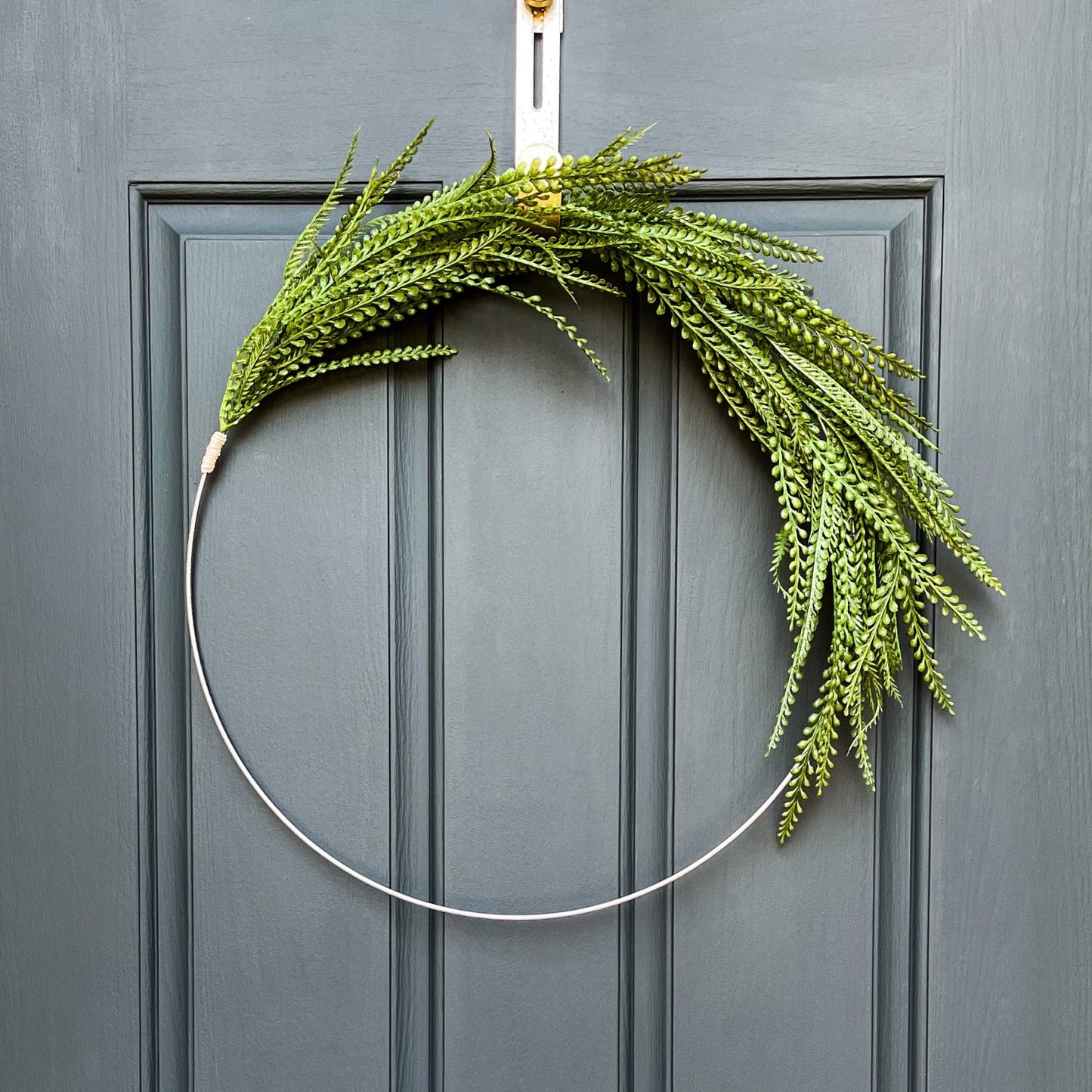 Modern Greenery Hoop Wreath