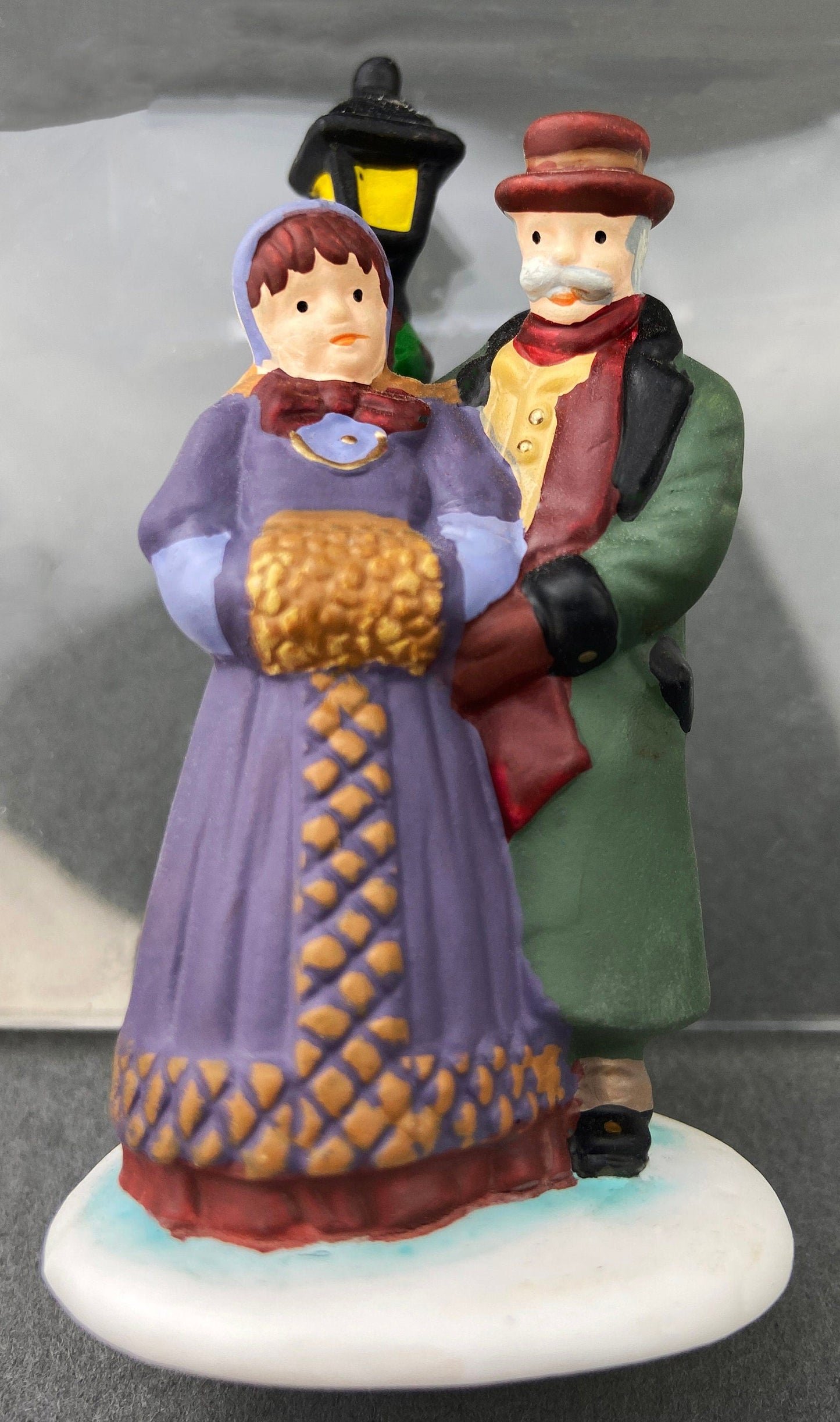 Village Accessories by Department 56.  Town Square Carolers.  Handpainted Set of Three Porcelain Figurines.  Heritage Village Collection.