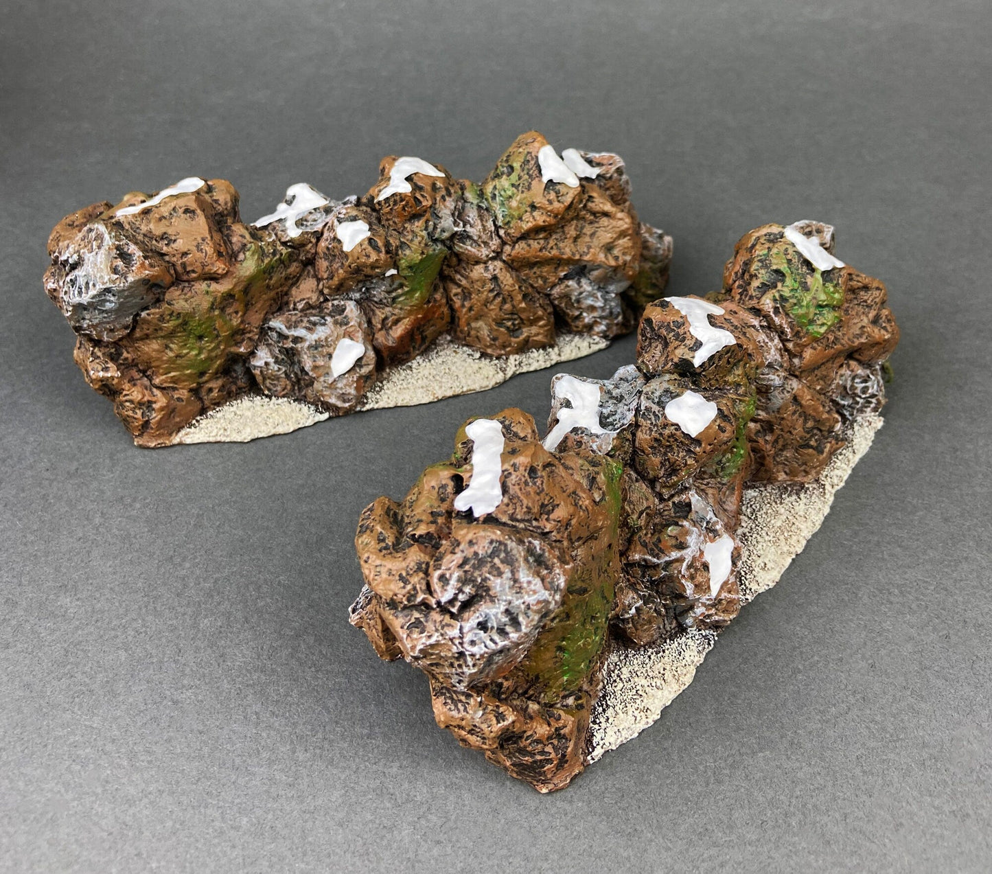 Hand painted, Village Accessories by Department 56. Craggy Cliff Extensions. Heritage Village Collection.