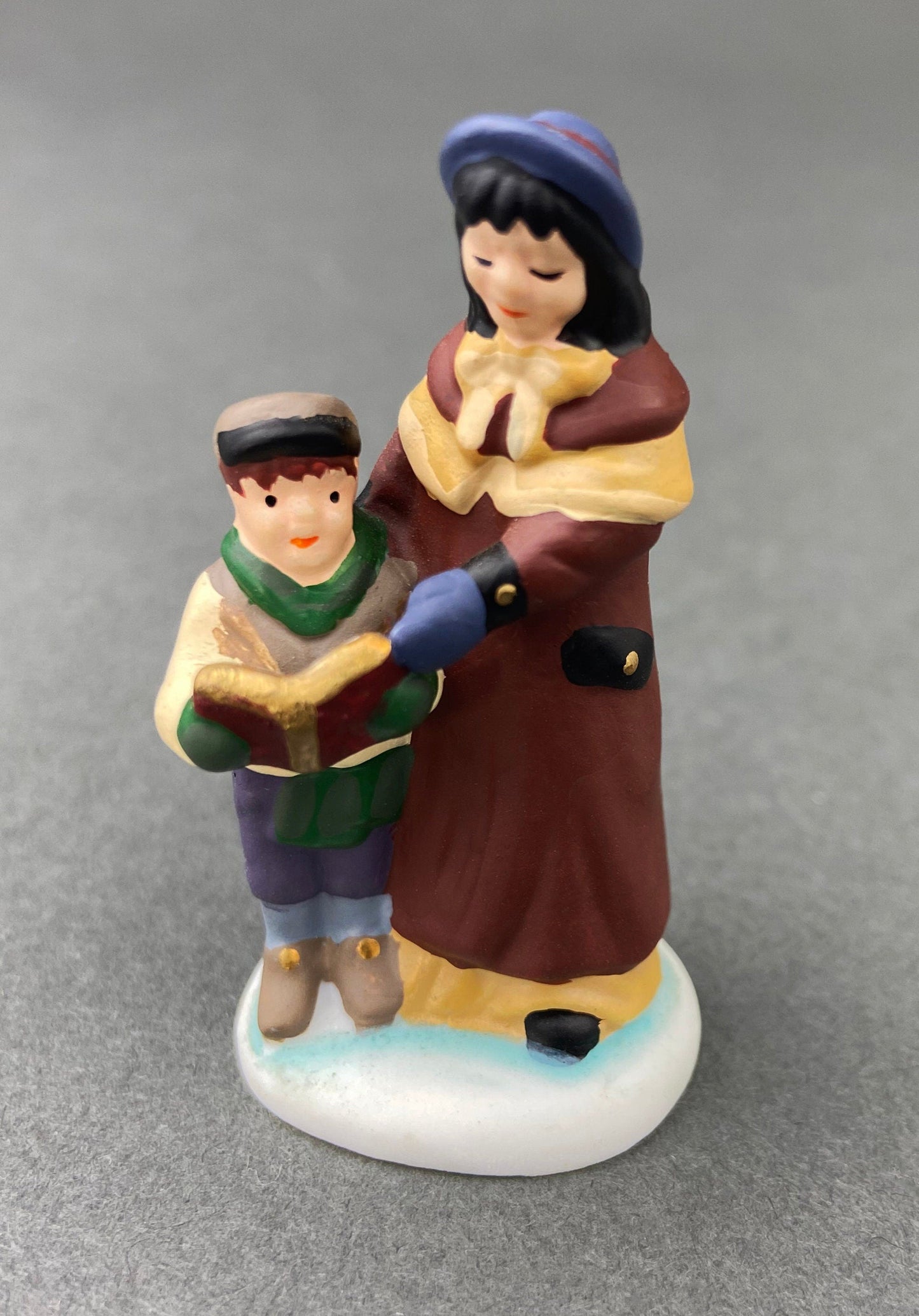 Village Accessories by Department 56.  Town Square Carolers.  Handpainted Set of Three Porcelain Figurines.  Heritage Village Collection.