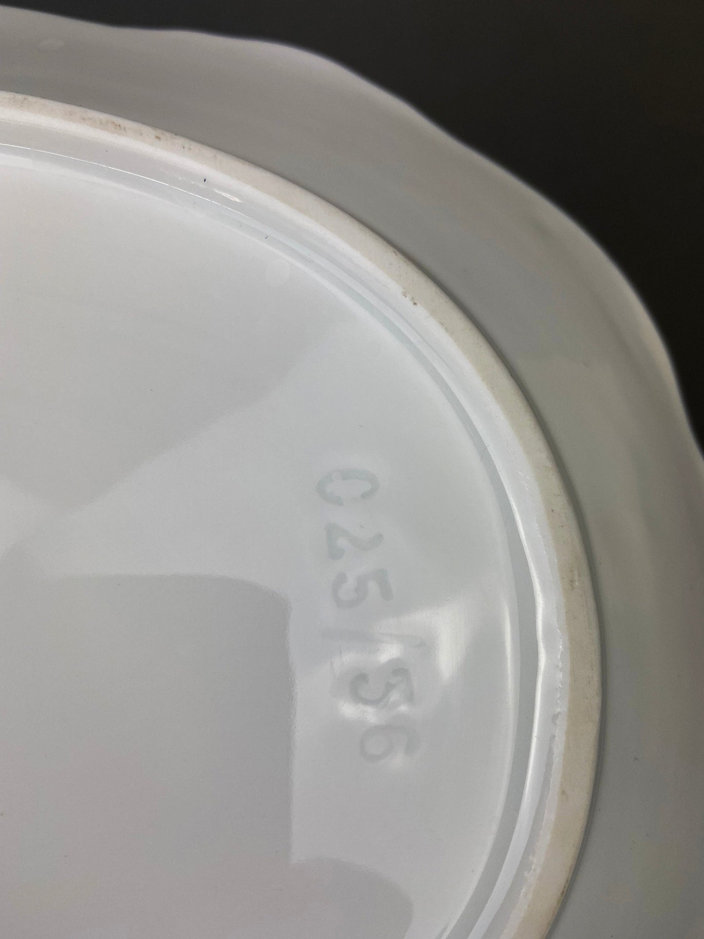 Vintage Serving Platter. Fine Porcelain Serving Dish by Schumann Arzberg, Germany.  White Tableware with Gold Rime and Detailing..