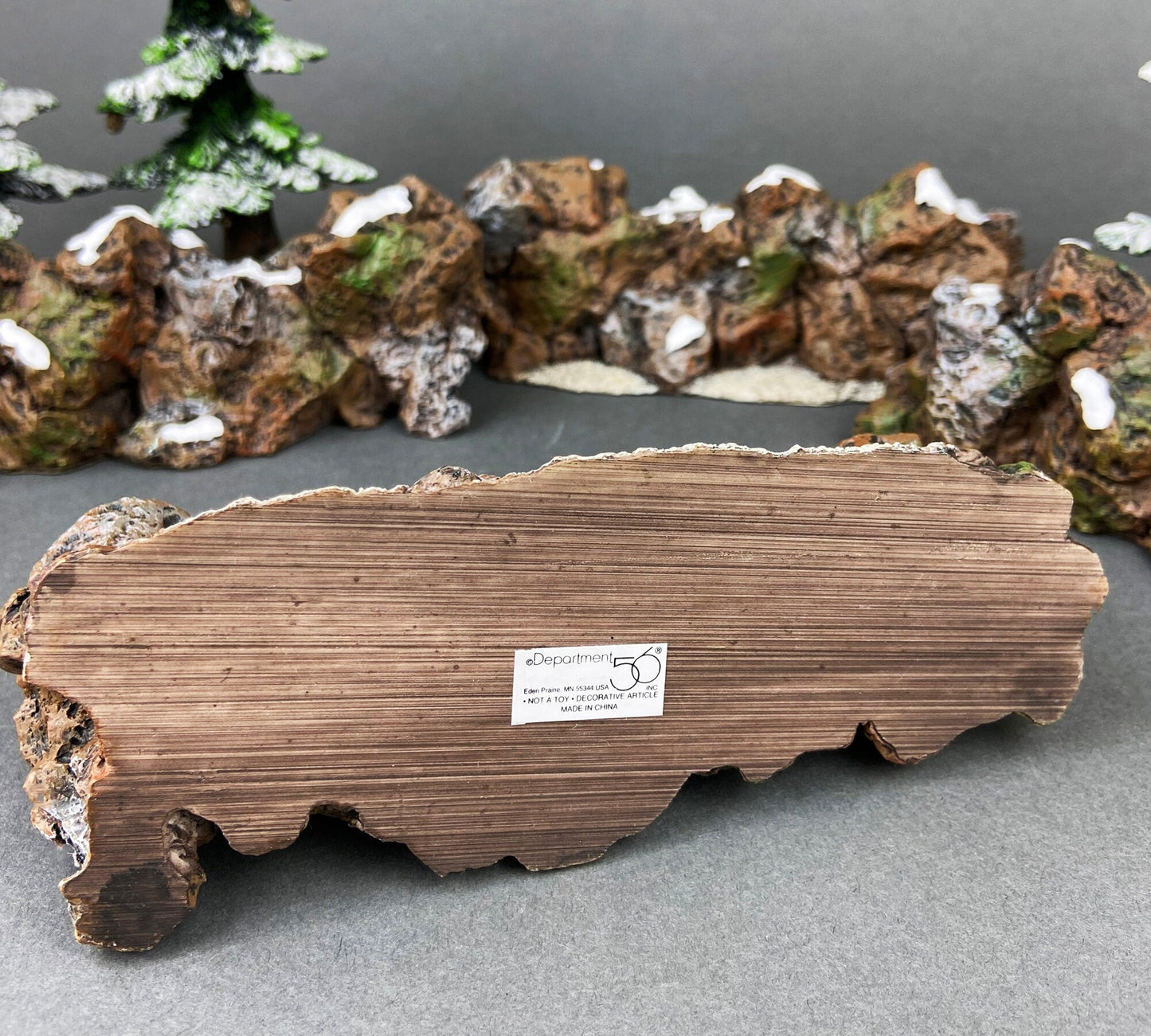 Hand painted, Village Accessories by Department 56. Craggy Cliff Extensions. Heritage Village Collection.