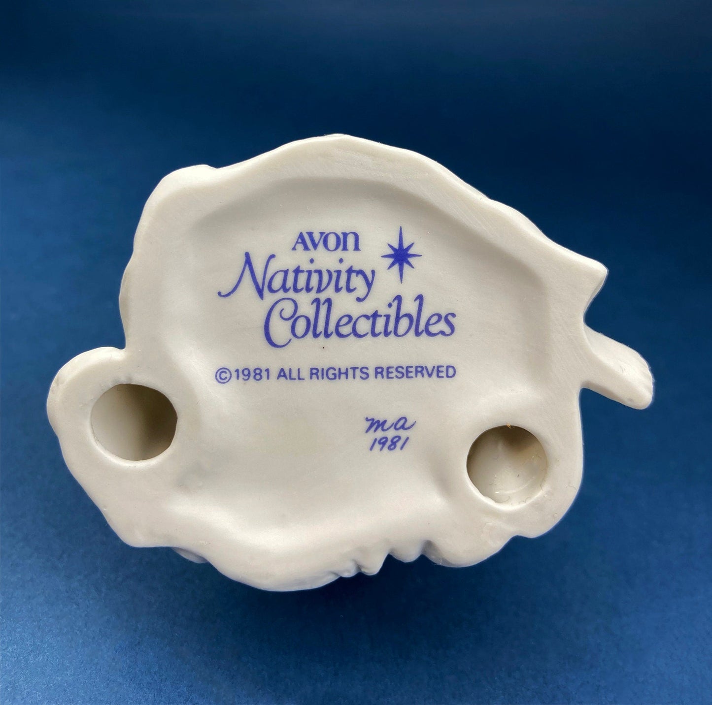 Vintage Avon Nativity Figurines. Holly Family.  White, Bisque Porcelain.  Beautifully Detailed Statuettes.  Highly Collectible.