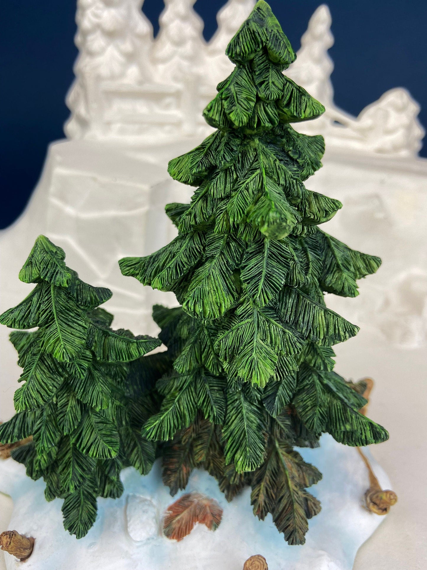 Christmas Village Accessories by Department 56. Two Pines in the Snow. Holiday Decor. Replacements.