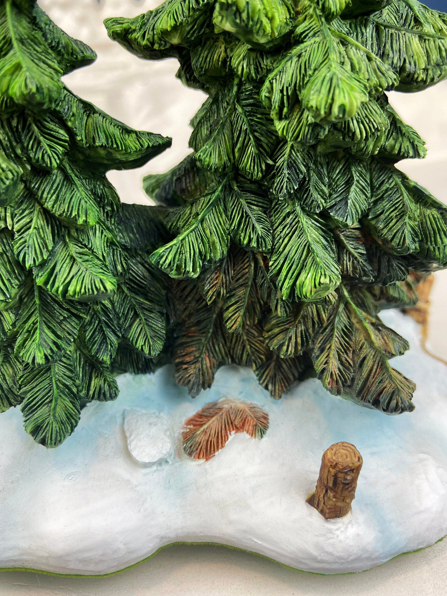 Christmas Village Accessories by Department 56. Two Pines in the Snow. Holiday Decor. Replacements.