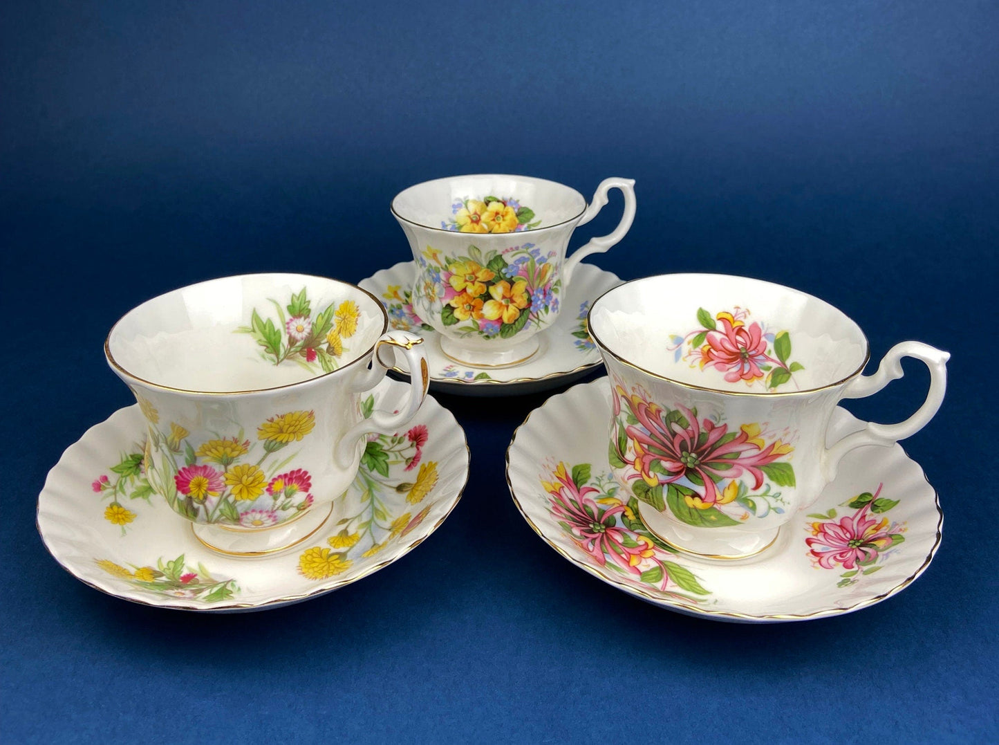 Vintage Creamer and Sugar Bowl with Lid.  Paragon Fine Bone China. By Appointment to Her Majesty The Queen Potters. Made in England.