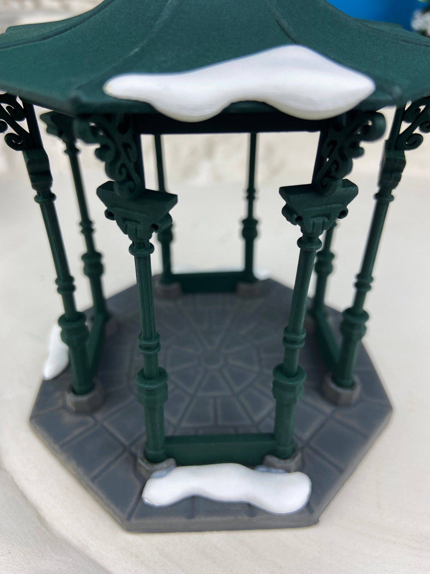 Christmas Village Accessories by Department 56.  Town Square Gazebo with Intricate Detail.