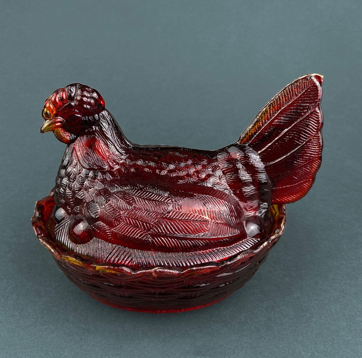 Glass Bunny Butter Dish.  Clear Glass Jar Shaped Like Rabbit. Trinket Box. Spring/Easter Celebration. Collectible Glass.