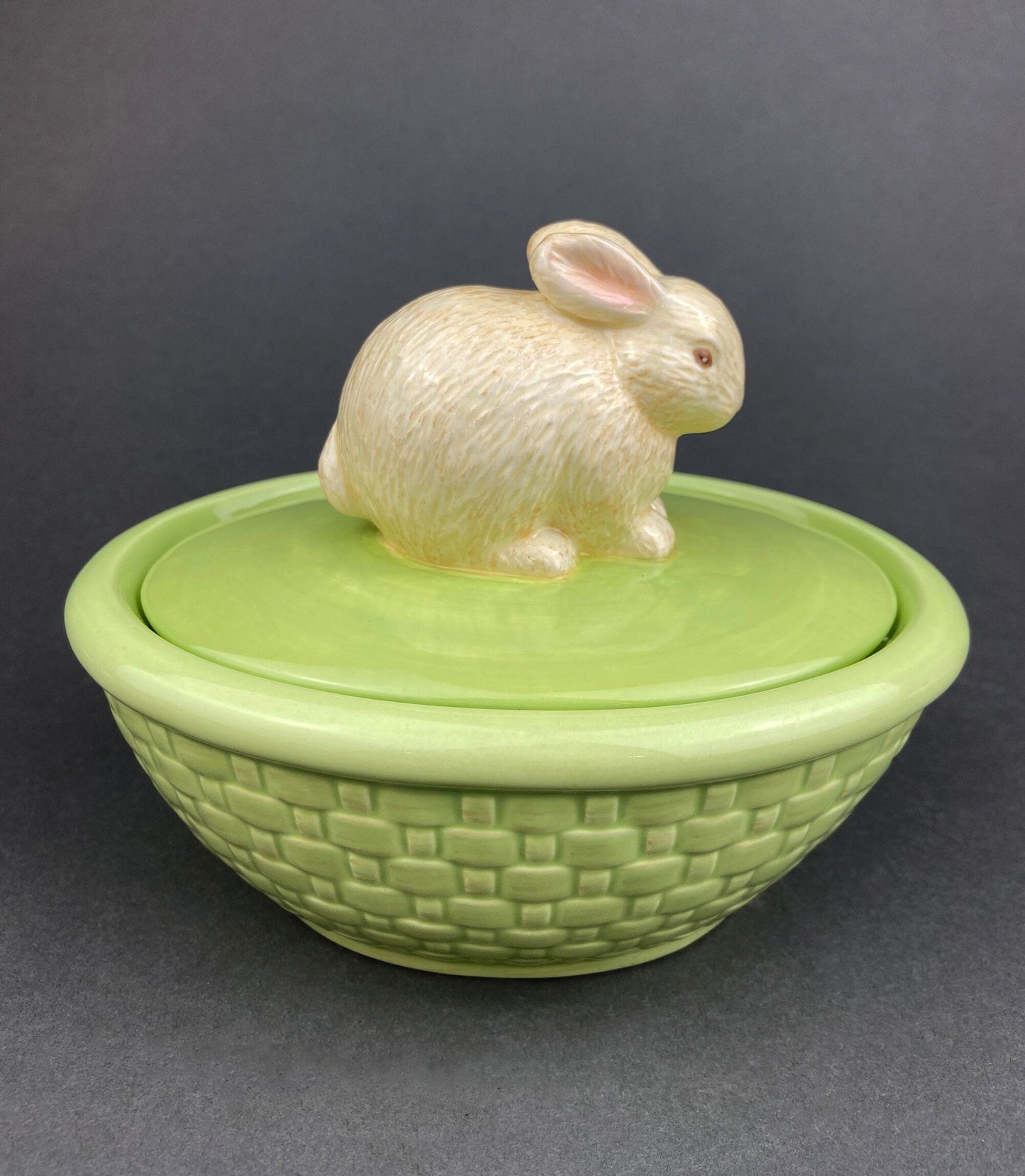 Cute Bunny Candle Holder. Beige Hallmark Rabbit Candle Holder. Easter or Spring Celebration. Dining Room Table Decor.  Modern Farmhouse.