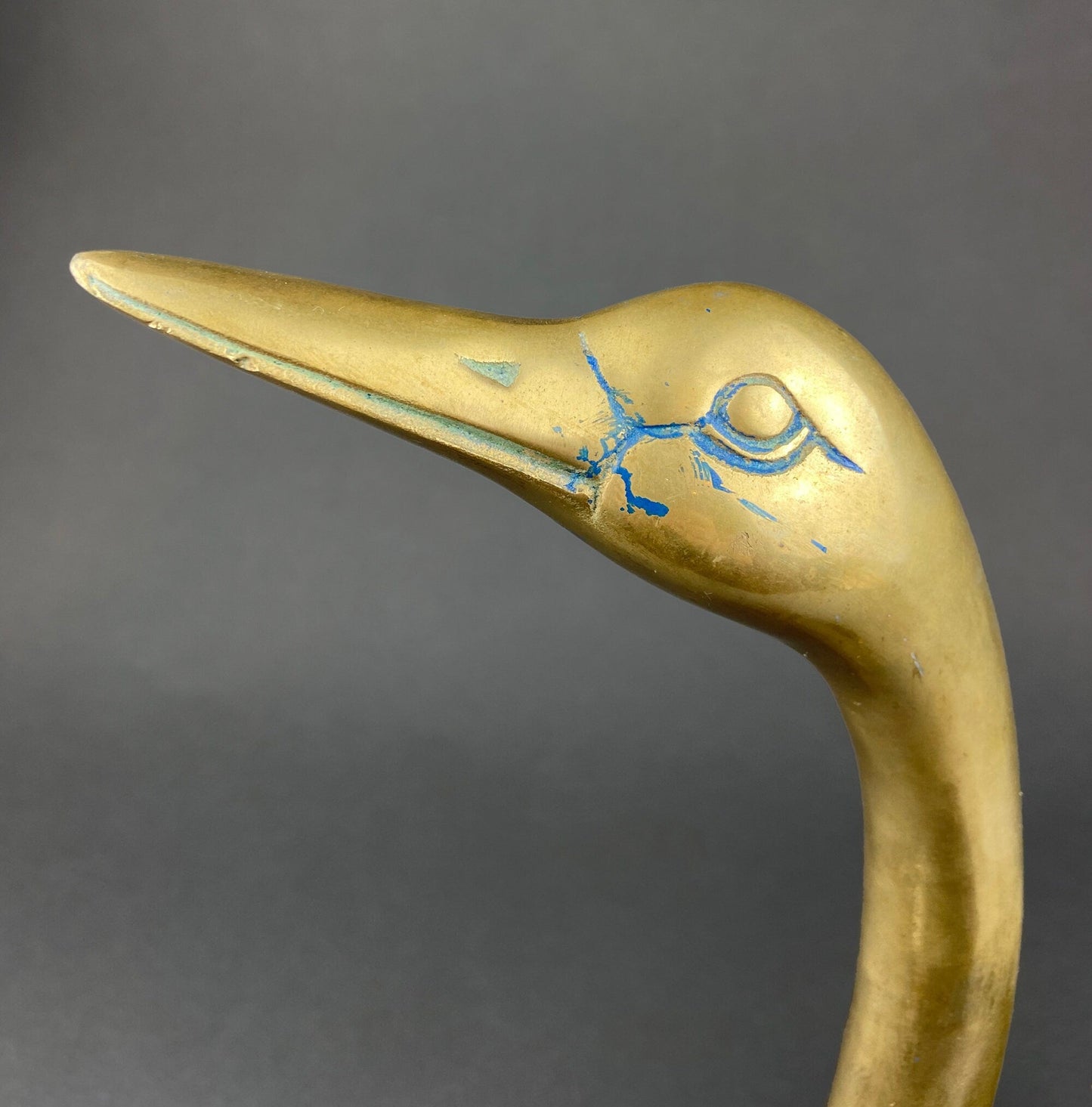 Brass Swan-Shaped Herb Planter.