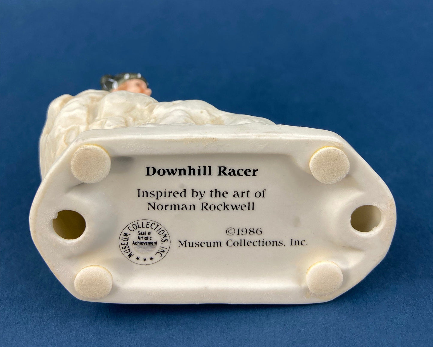 Kids & Dog on Sled Porcelain Figurine. Christmas. Downhill Racer. Inspired by Norman Rockwell. Museum Collections. Snow King. Collectibles.