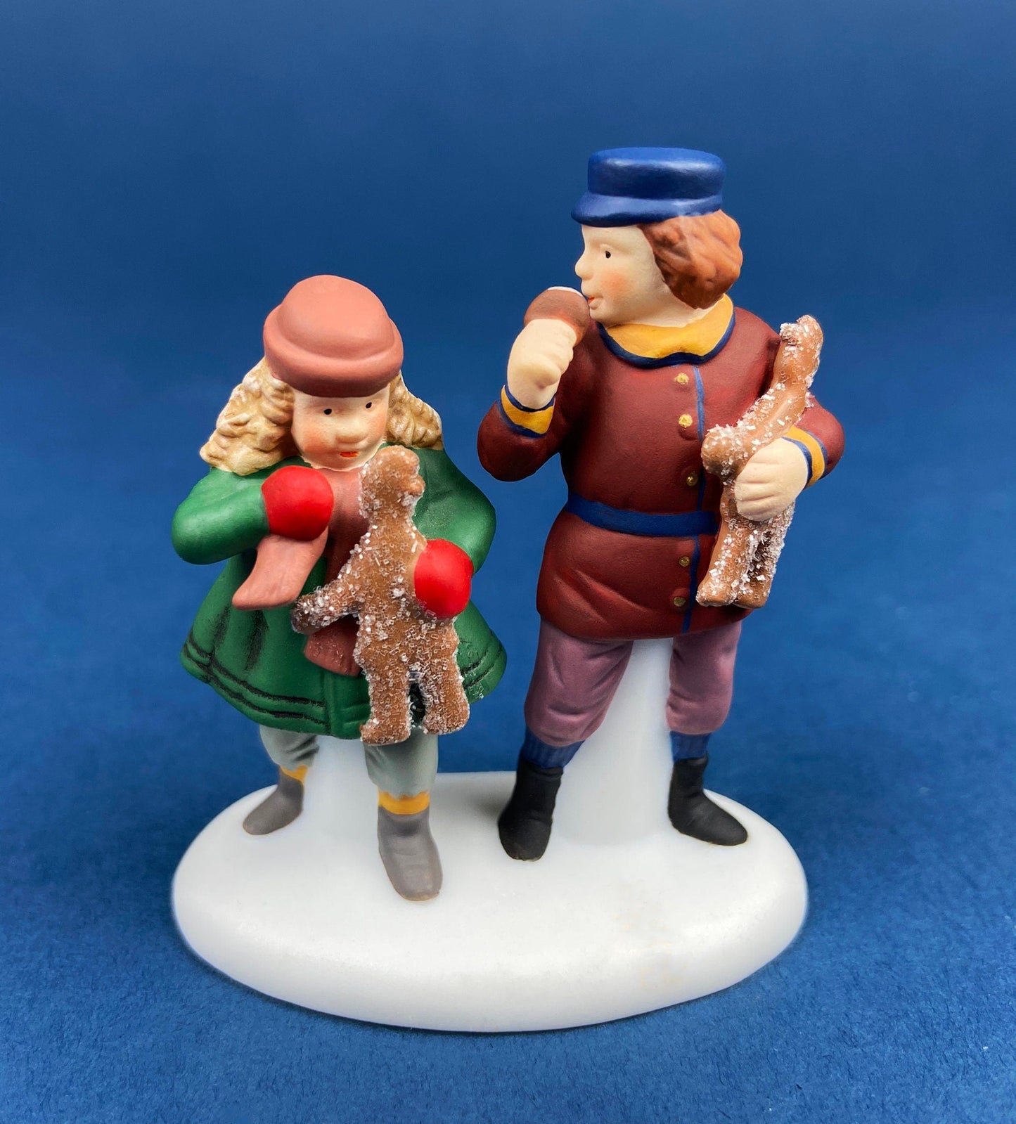 Dept. 56 . Christmas Village Accessories. Gingerbread Vendor and Two Kids. Dickens' Village Series. Heritage Village Collection.