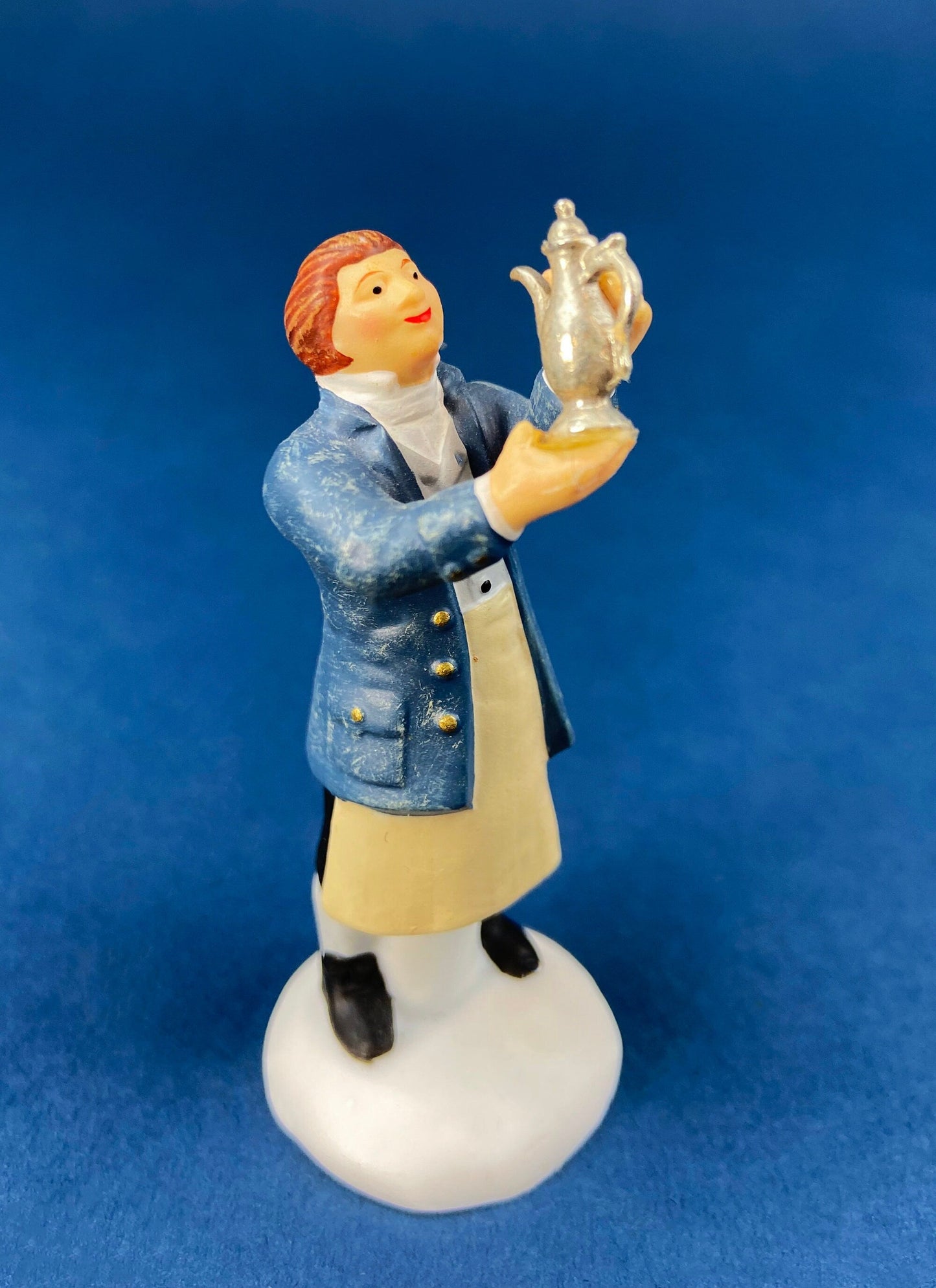 Dept. 56 Figurines. Silver for Sale. Christmas Village Accessories. Silverware Vendor & Cabinet with Silver. New England Village Series.