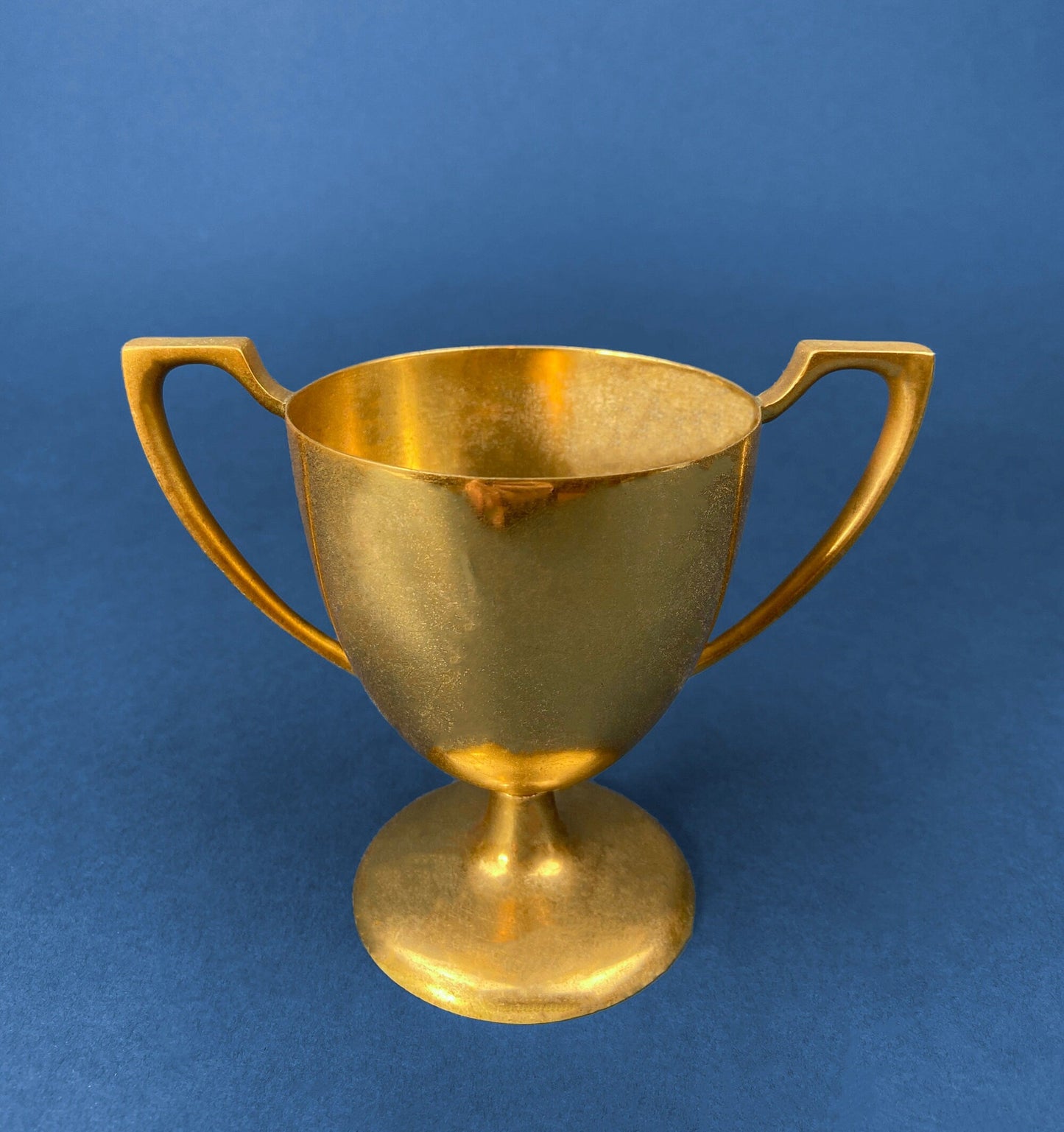 Vintage Brass Coffee Pot, Creamer & Sugar Bowl. Heavy Brass with Art Deco Style Handles. Elegant Coffee Service.