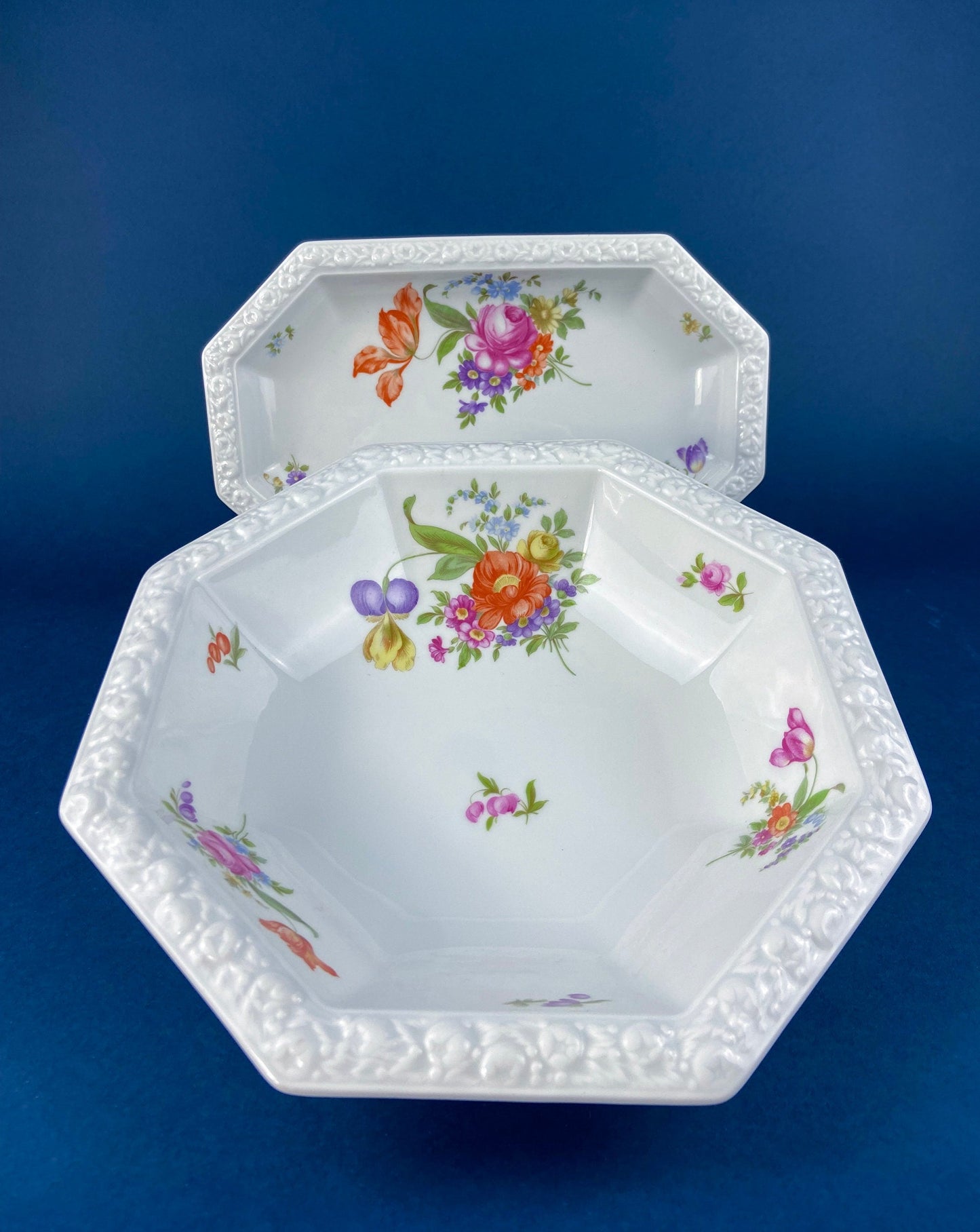 Antique Rosenthal 38 Piece Dinner Set. Classic Stamp, Maria, Florals. Modern Farmhouse. Fine Dining. Luxury Living.