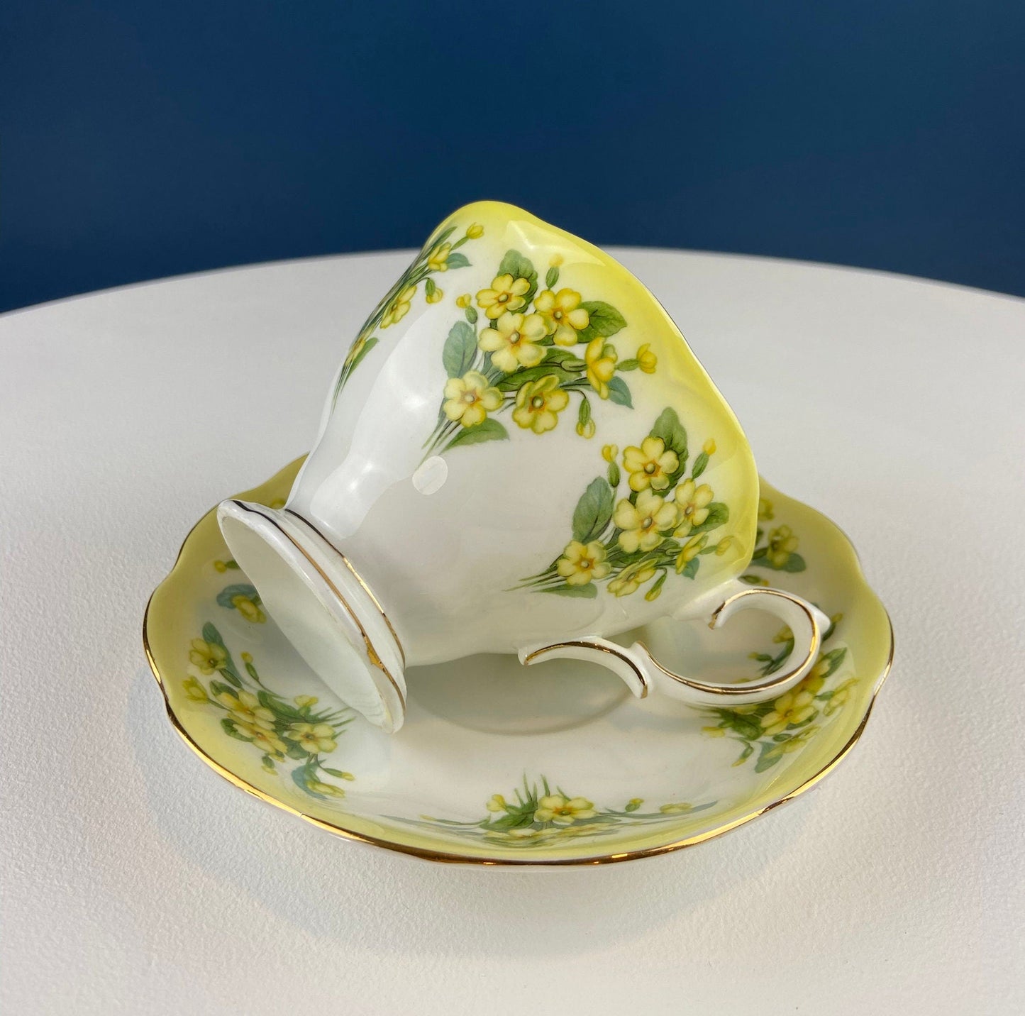 Royal Albert Prudence Teacup and Saucer: Dainty Dina Series, Fine Bone China