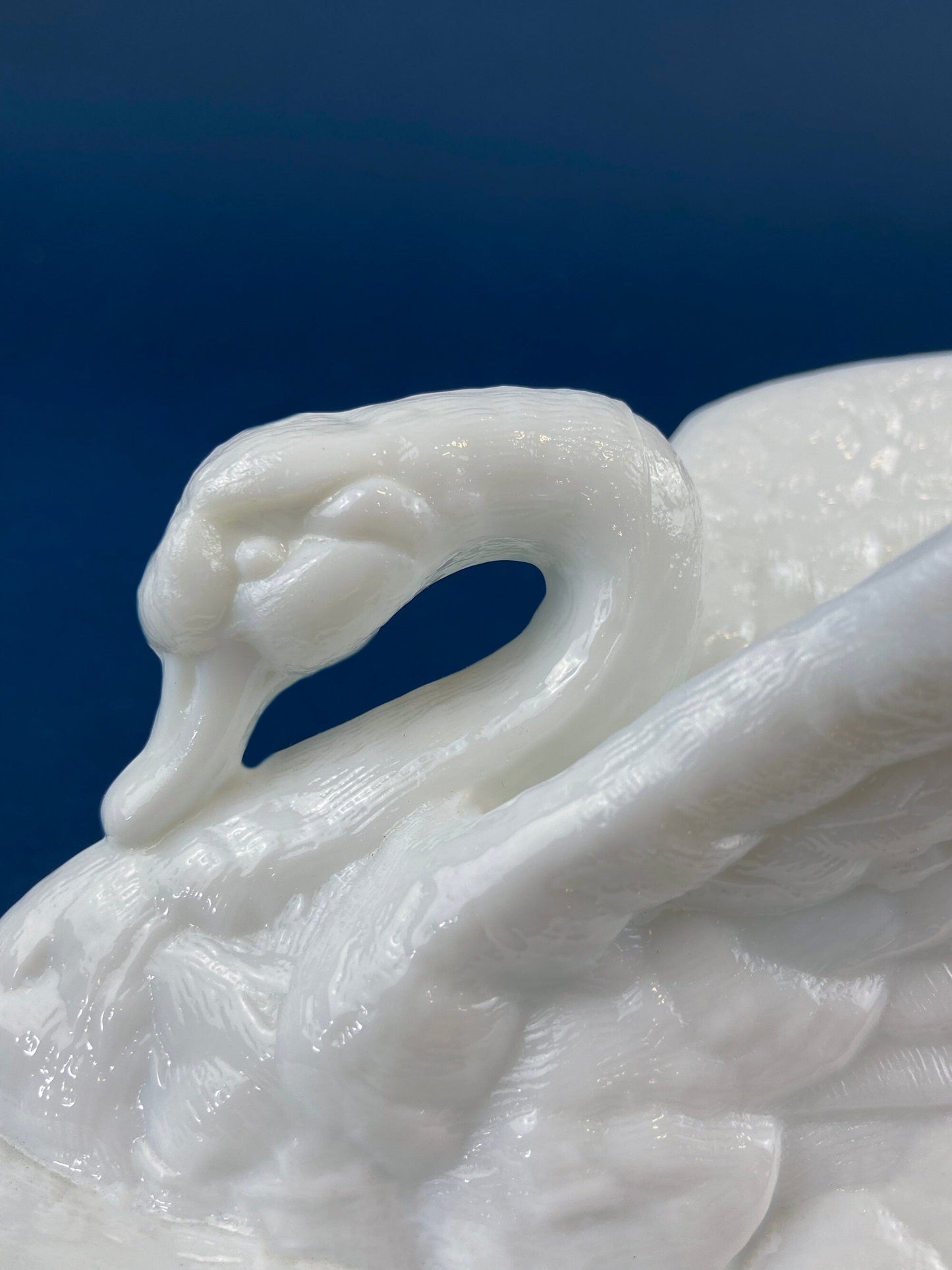 Westmoreland Milk Glass Duck Dish. Baby Duck Butter or Serving Dish. White Bird Bowl with Cover. Modern Farmhouse. French Country.