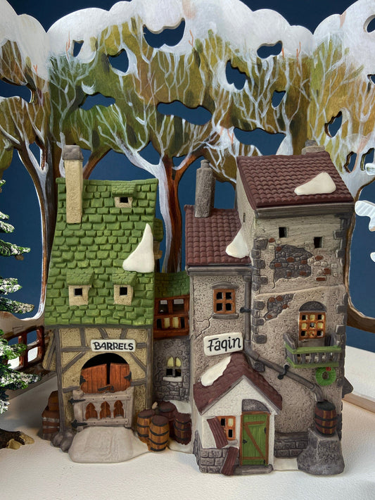 Fagin's Hide-A-Way by Department 56. Illuminated Porcelain Dickens Village Series. Christmas Village. Fun Magical Holiday Celebration.