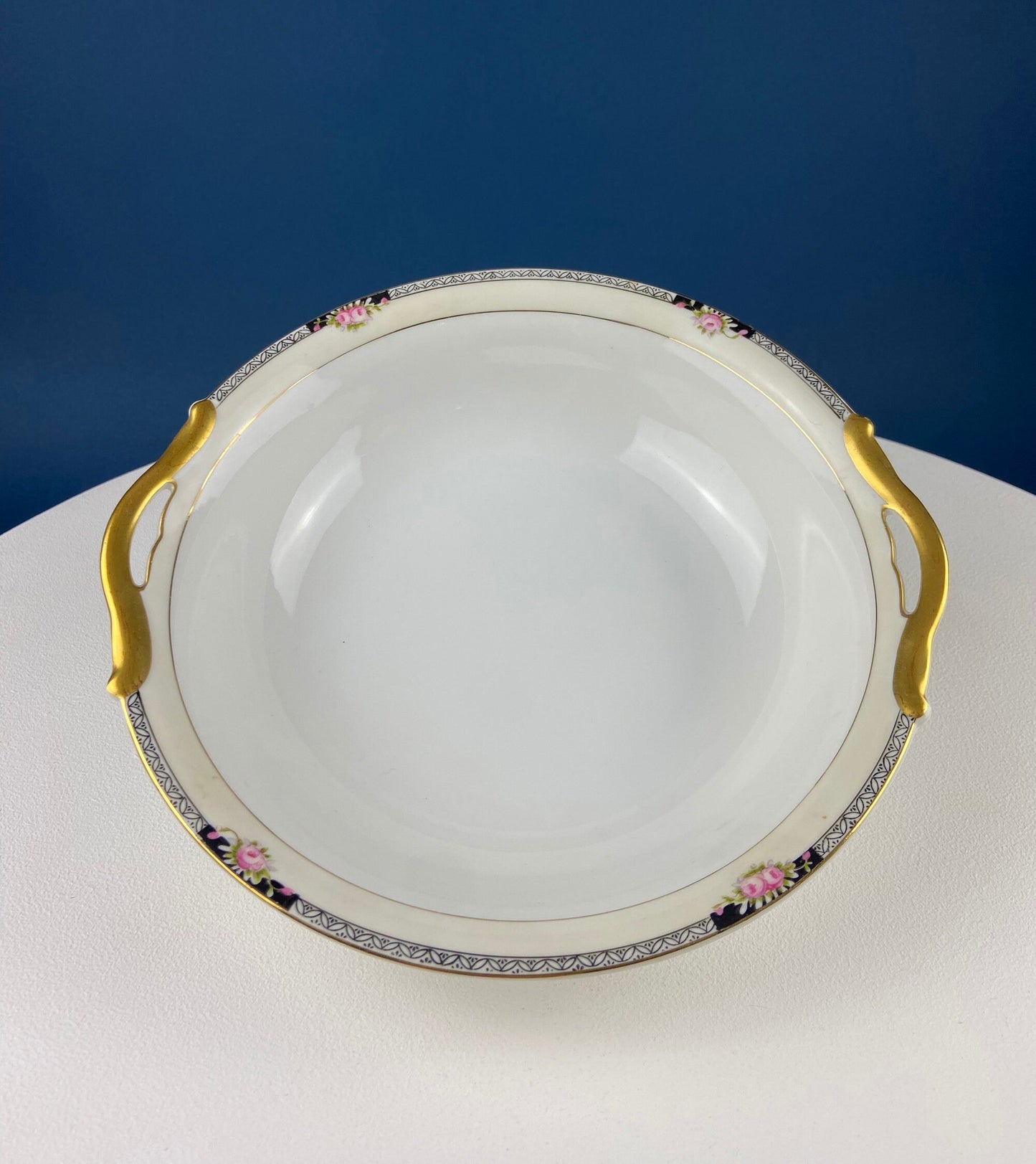 Classic Noritake Vintage Dinnerware. Beechmont Pattern. Small Rose Clusters with Black. Minimal Dining and Serving Set. Wedding Registry.