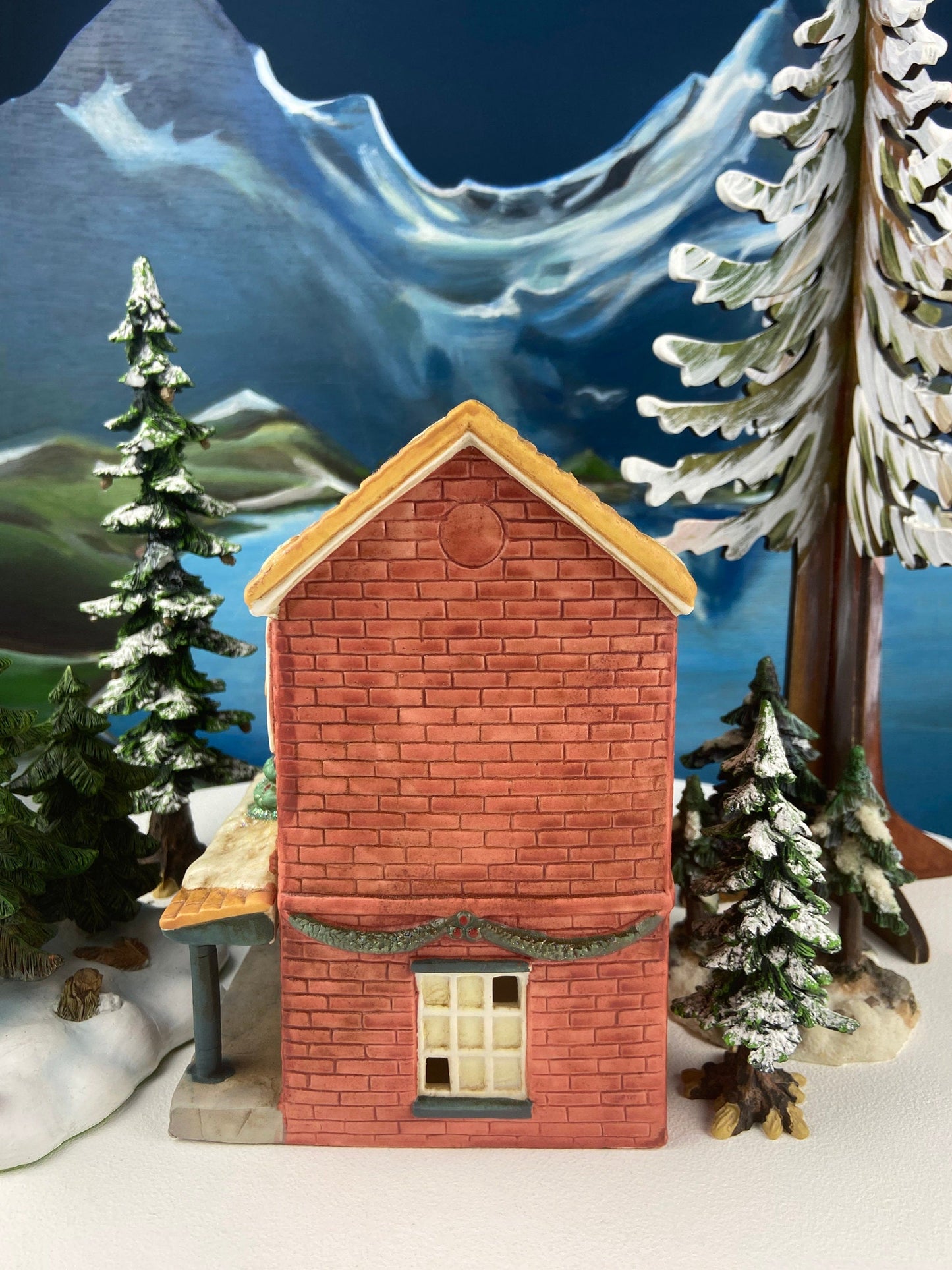 Grand Theater Nutcracker Christmas Village House. Illuminated Holiday Decor. Secular Holiday Decor. Kids Room. Store or Cafe Display.