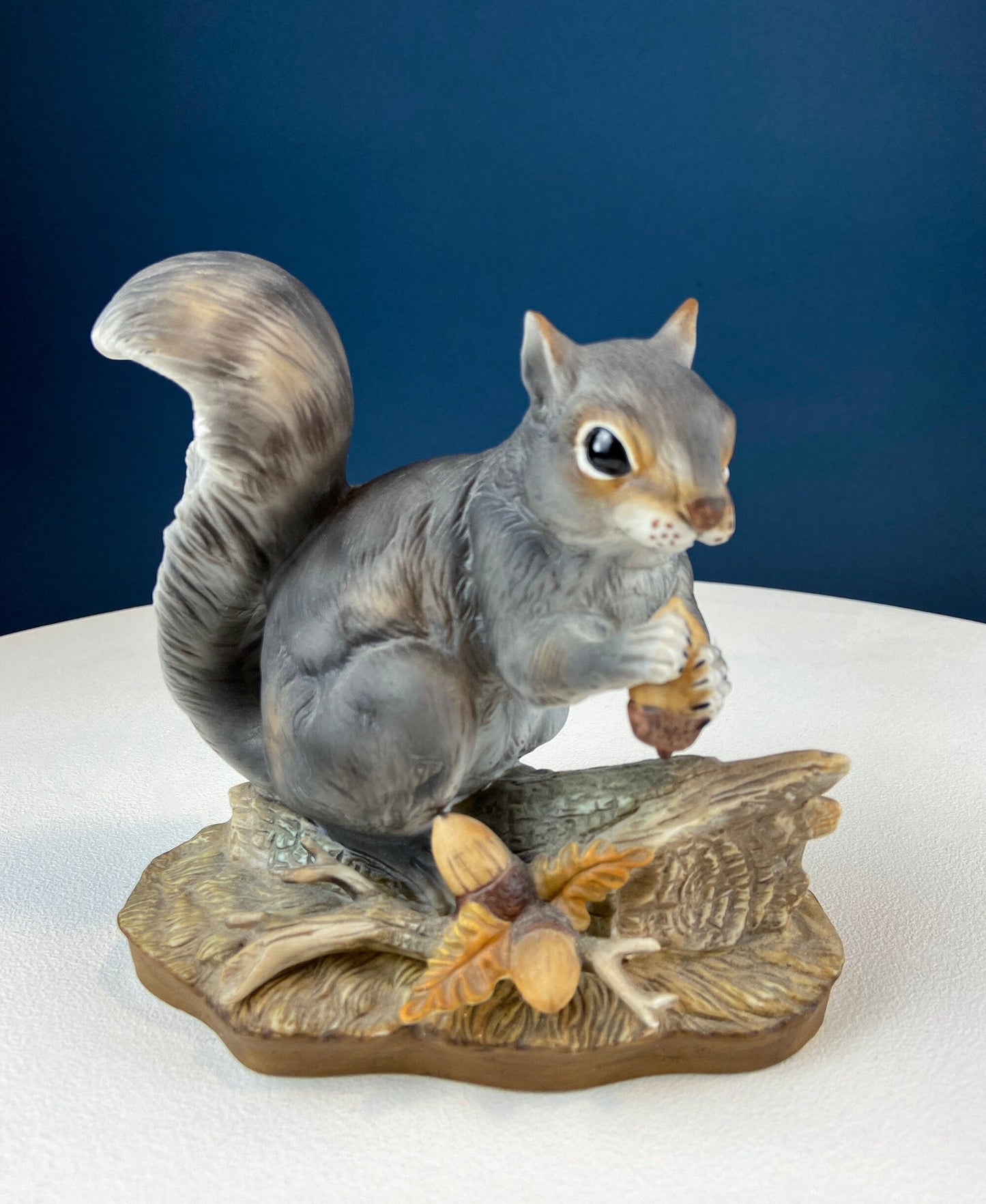 Hand-Painted Sweetheart Chipmunks. Masterpiece Porcelain by HOMCO. Fall Home & Retail Decoration. Modern Farmhouse. Table Centerpiece.
