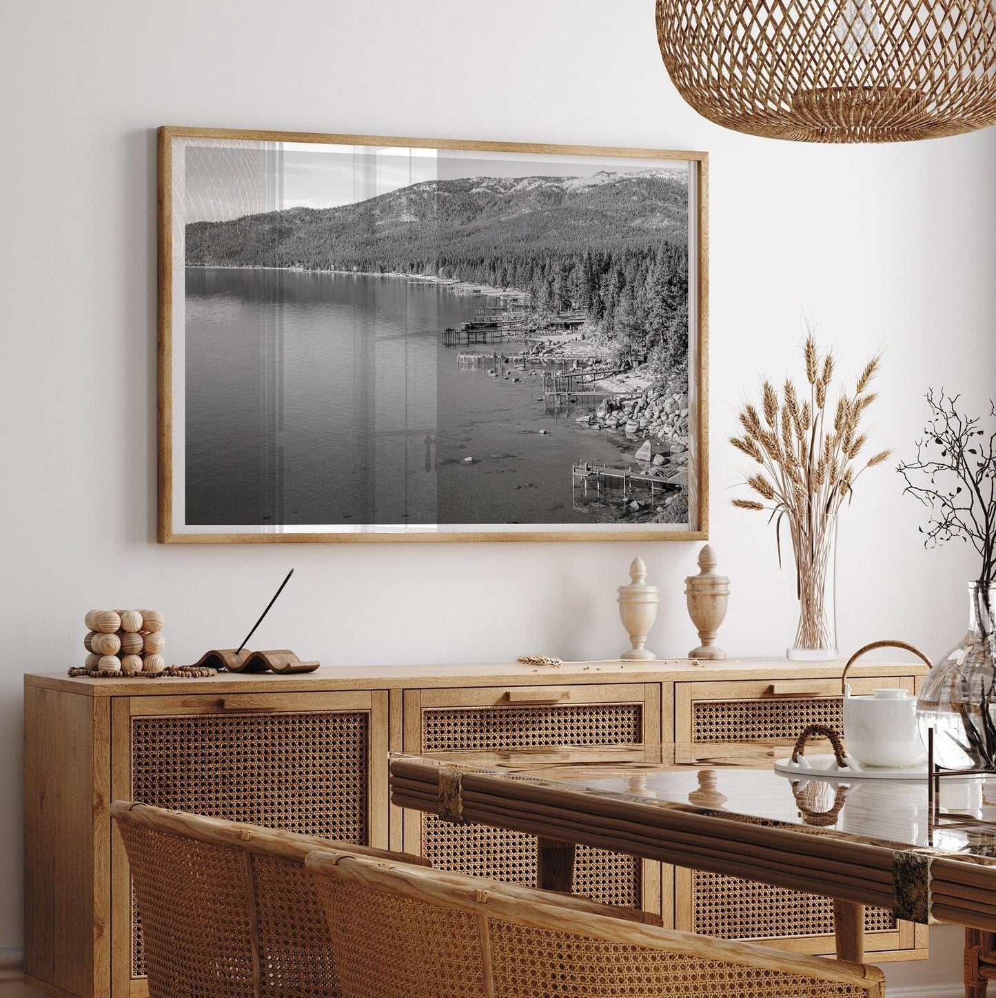 Tahoe Shore B&W