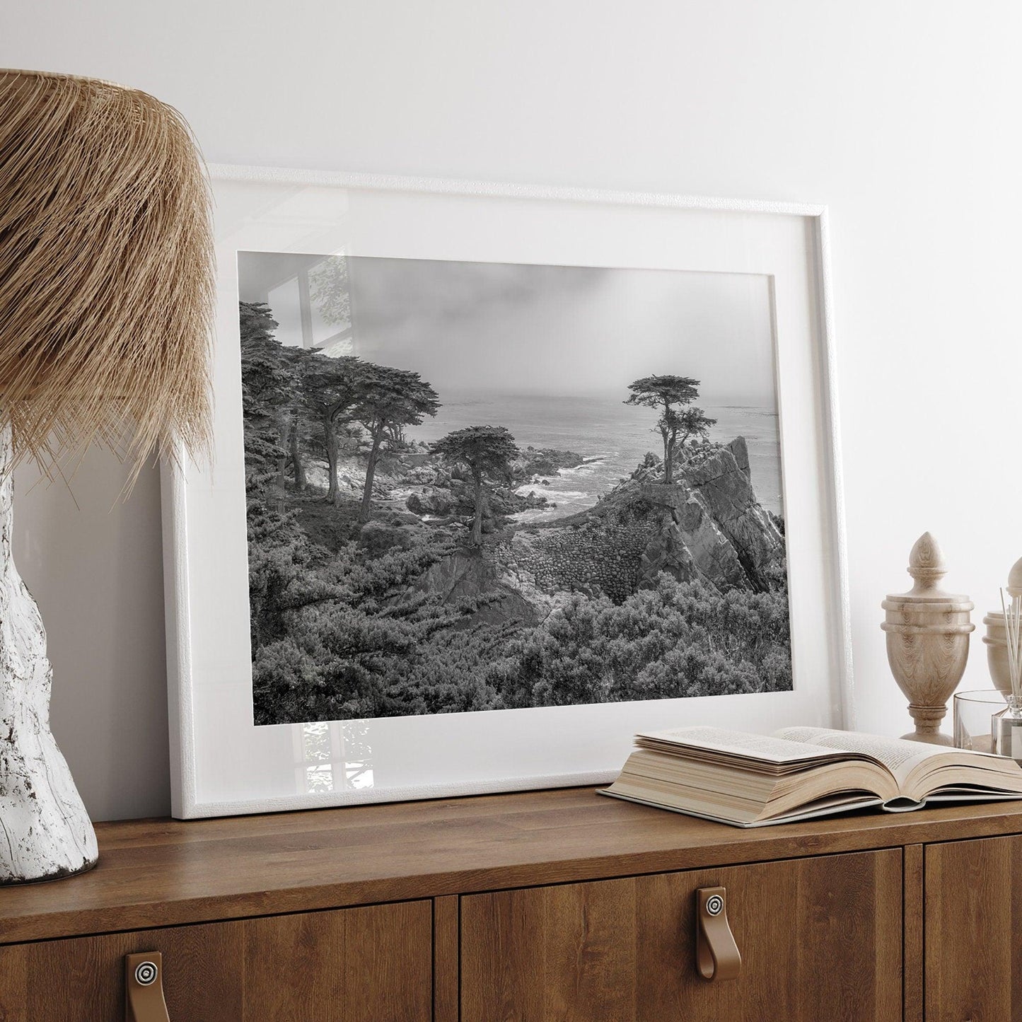 Lone Cypress B&W