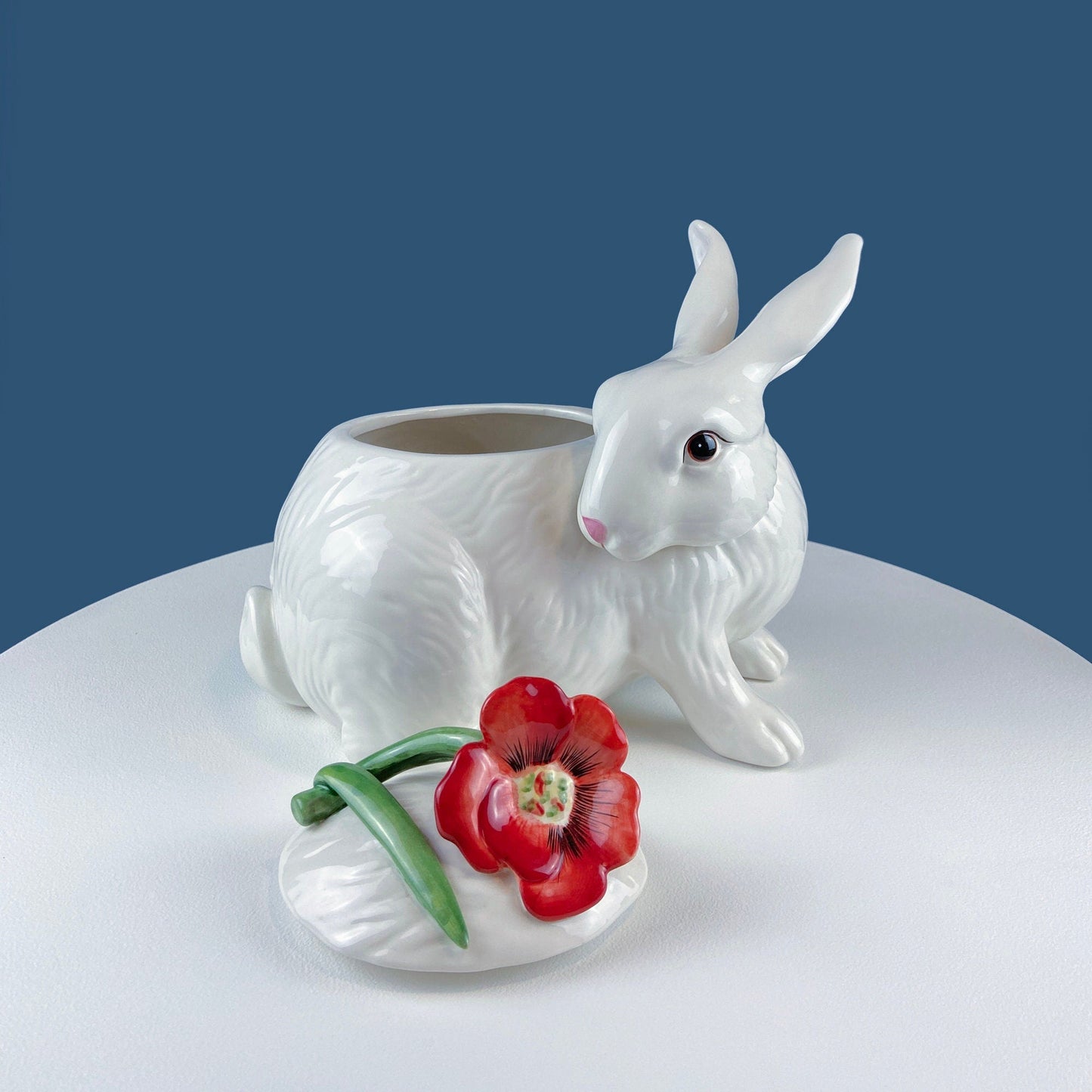 Classic Red Apple Cookie or Storage Jar. Cute Canister. Kids, Dining, Craft Rooms. Kitchen Decor. Imaginative Gift for Teacher.  Red Decor.