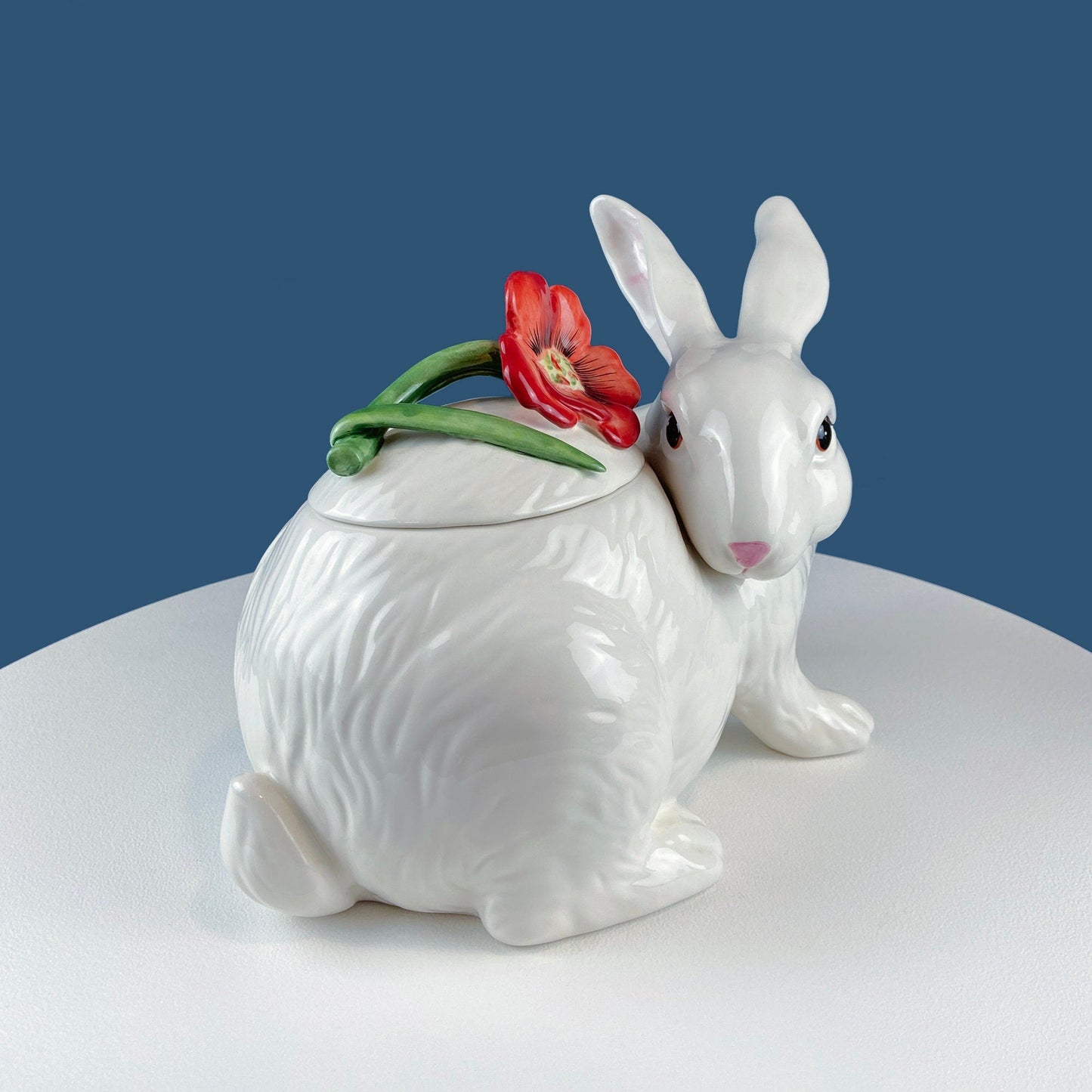 Classic Red Apple Cookie or Storage Jar. Cute Canister. Kids, Dining, Craft Rooms. Kitchen Decor. Imaginative Gift for Teacher.  Red Decor.