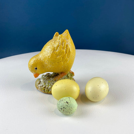 Cute Plump Yellow Baby Chick for Easter Basket, Kids Room, Spring Celebration of Easter Table Decor. Dining Room Decor. Modern Farmhouse.