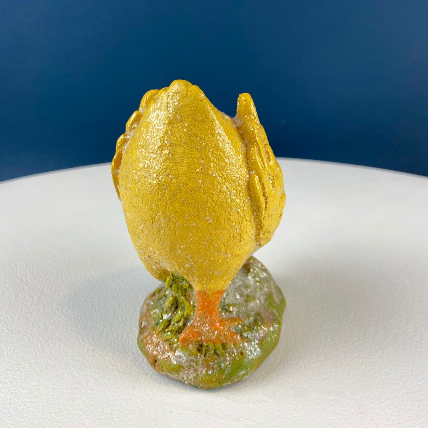 Cute Plump Yellow Baby Chick for Easter Basket, Kids Room, Spring Celebration of Easter Table Decor. Dining Room Decor. Modern Farmhouse.