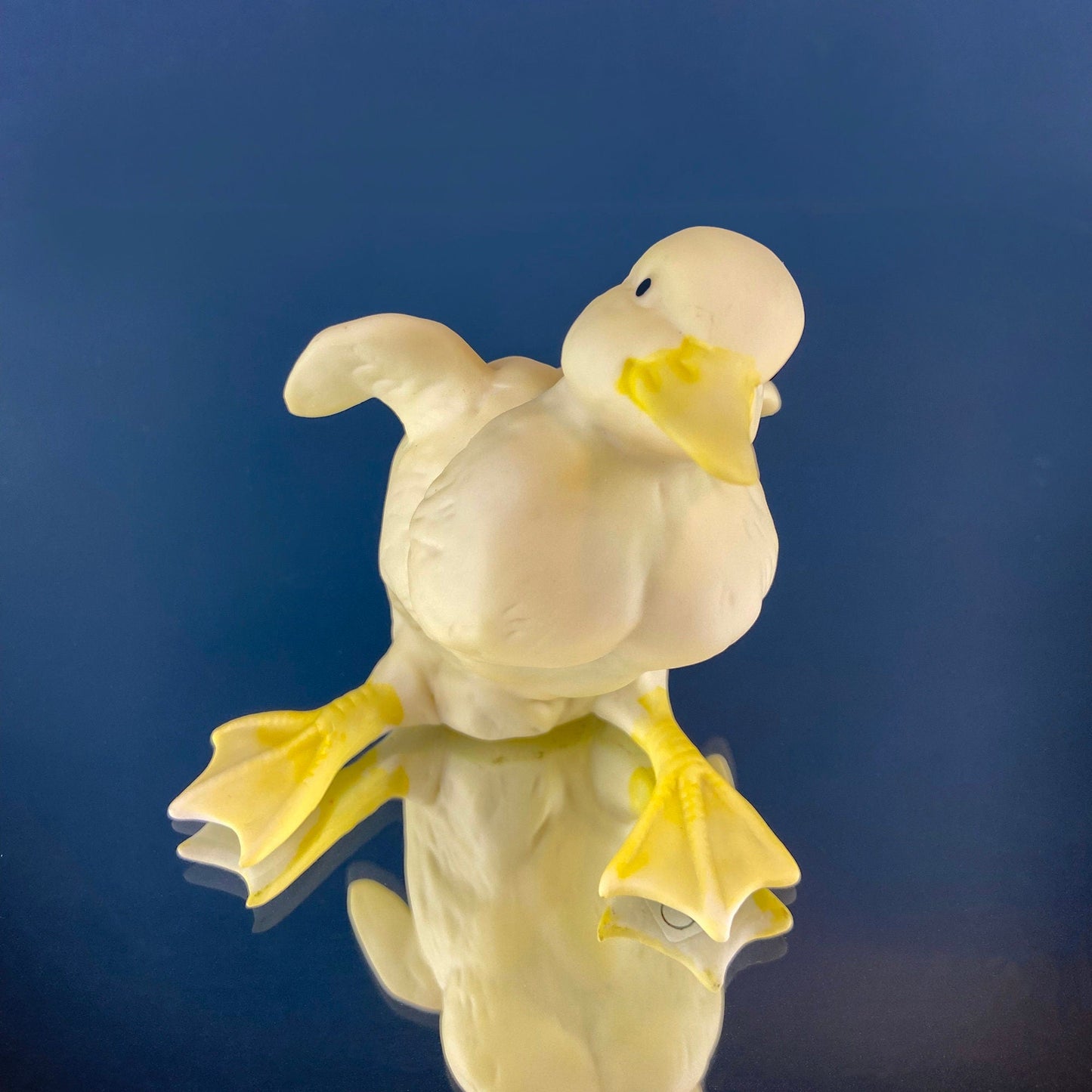 Porcelain Baby Ducks Parade by Dept. 56. Set of Two Ducklings Figurines. Cute Yellow Collectible Birds. Modern Farmhouse. Baby Shower Gift.