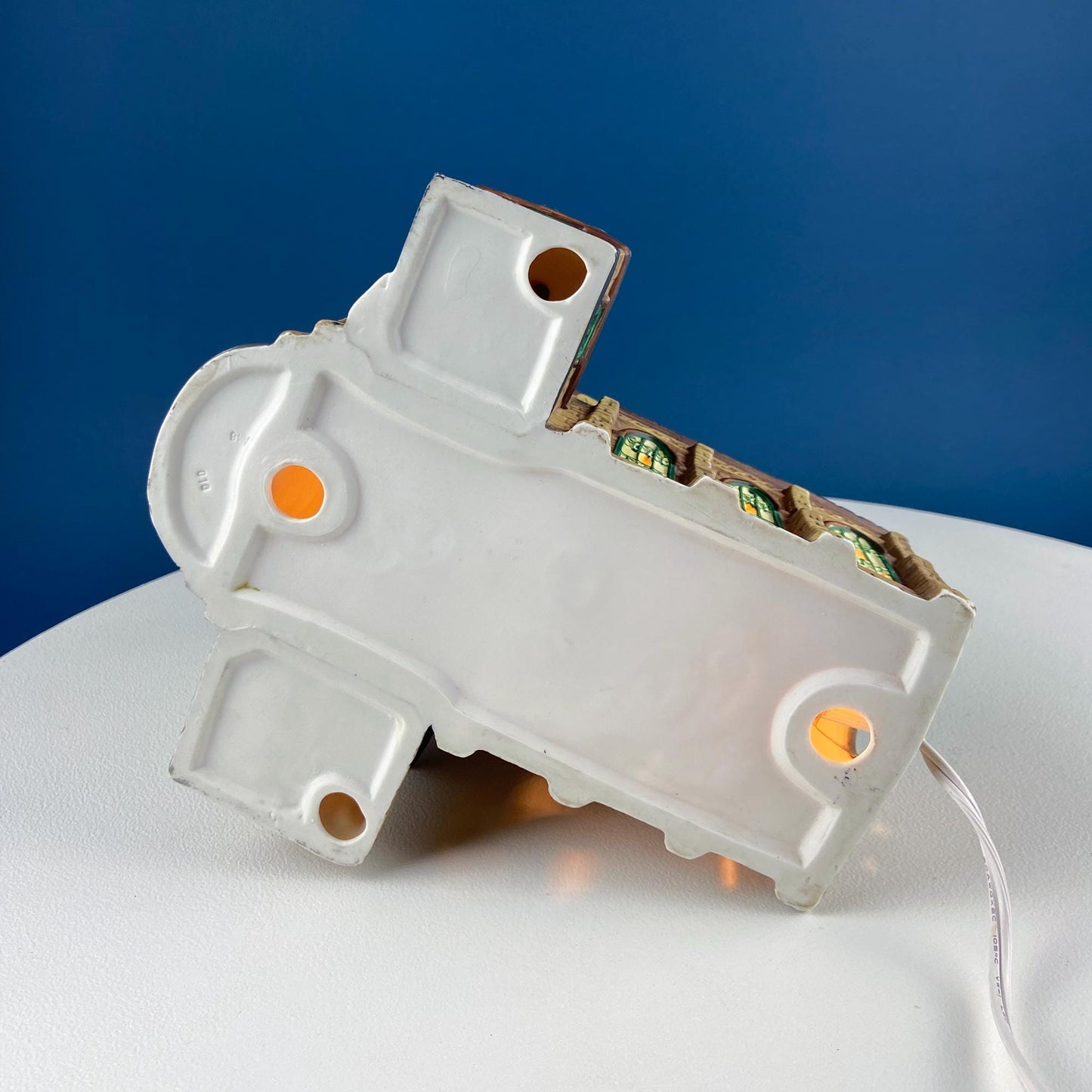 Porcelain Christmas Village St. Mary's Cathedral. Illuminated House of Worship. Home Retail Holiday Decor. Christmas Celebration. Kids Room.